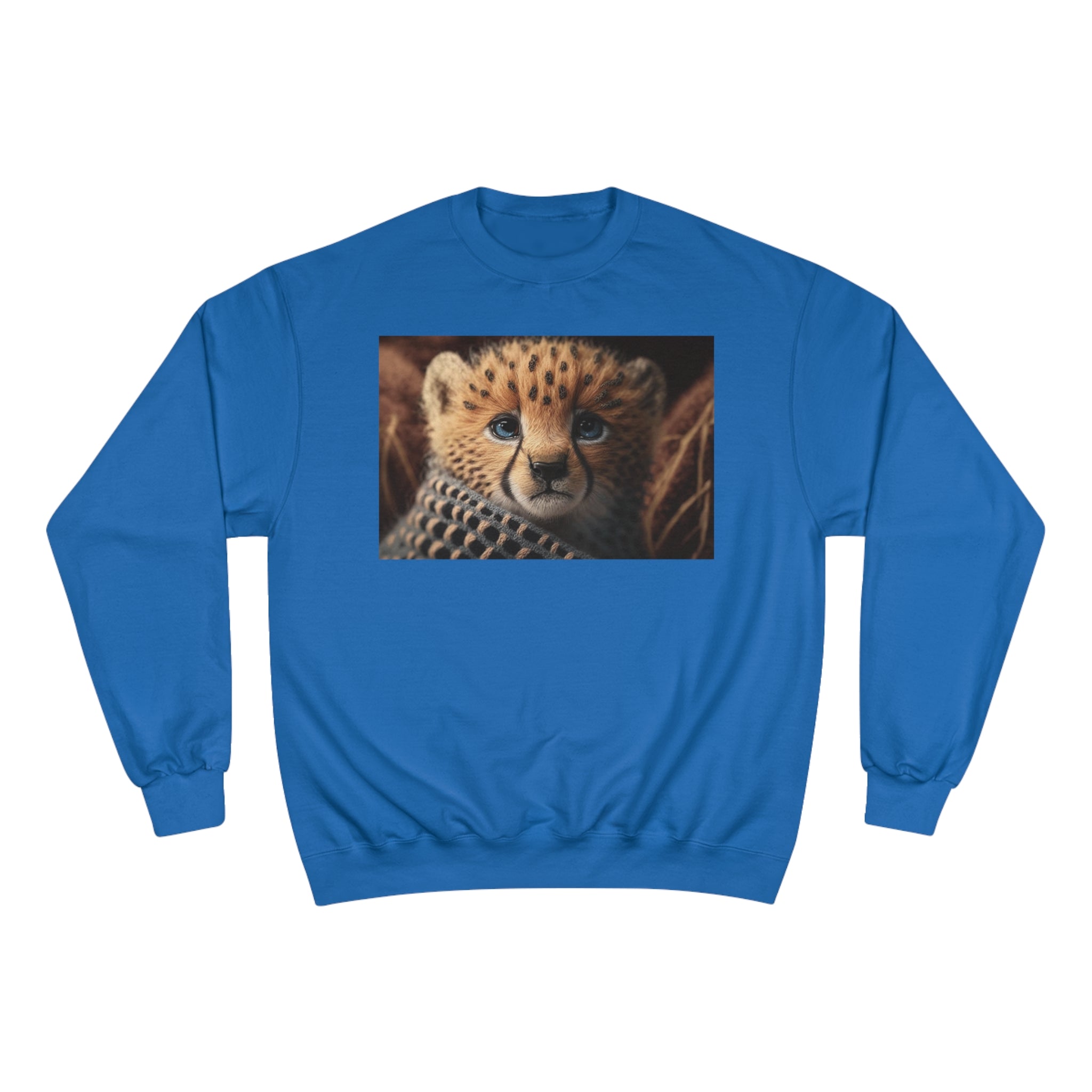 Champion Sweatshirt - Knit Animals, Cheetah Cub