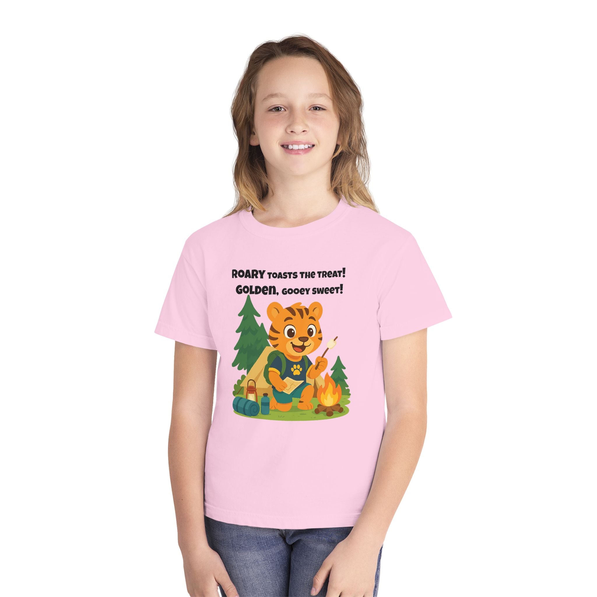 Youth Midweight Cotton Tee - Roary's Camping Adventures