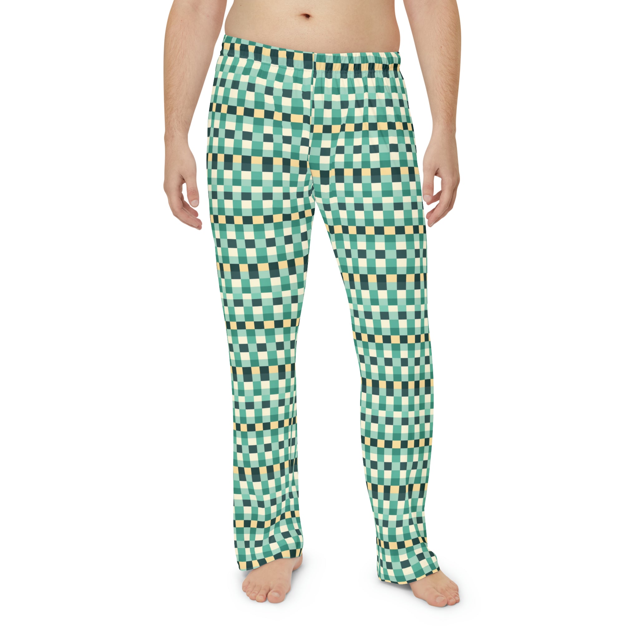 Men's Pajama Pants (AOP) - Seamless Checkered Designs 16