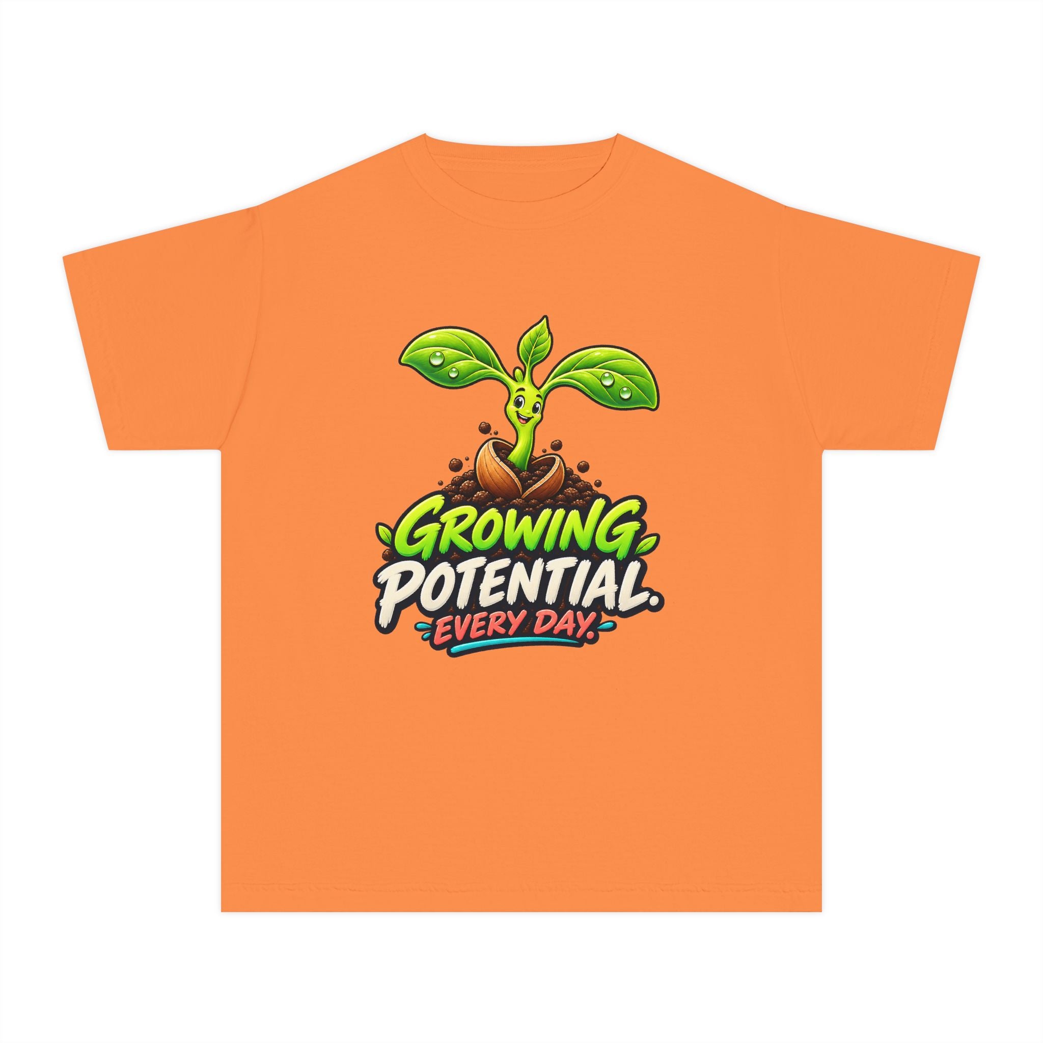 Youth Midweight Cotton Tee - Growing Seedling