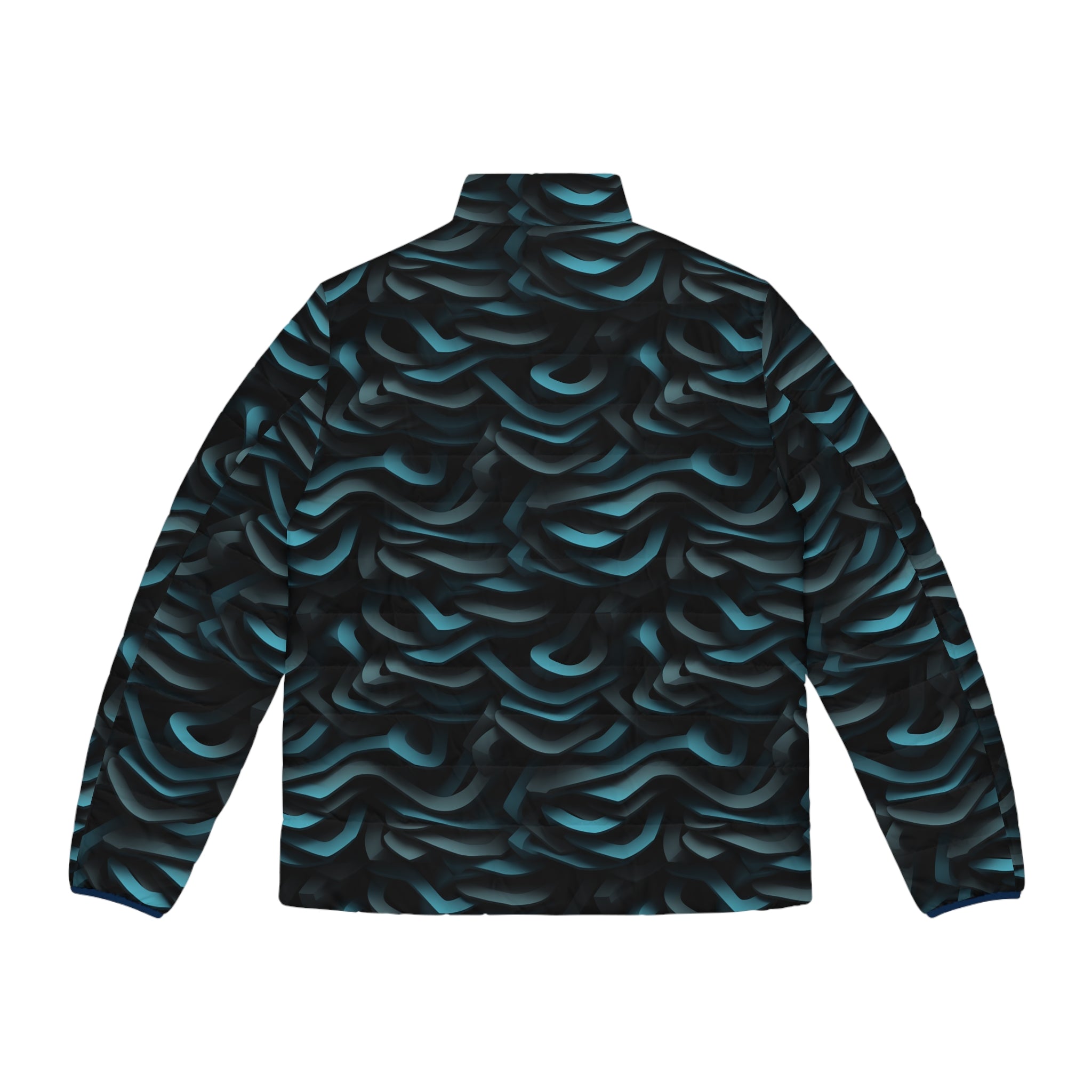 Men's Puffer Jacket (AOP) - Abstract Designs 09