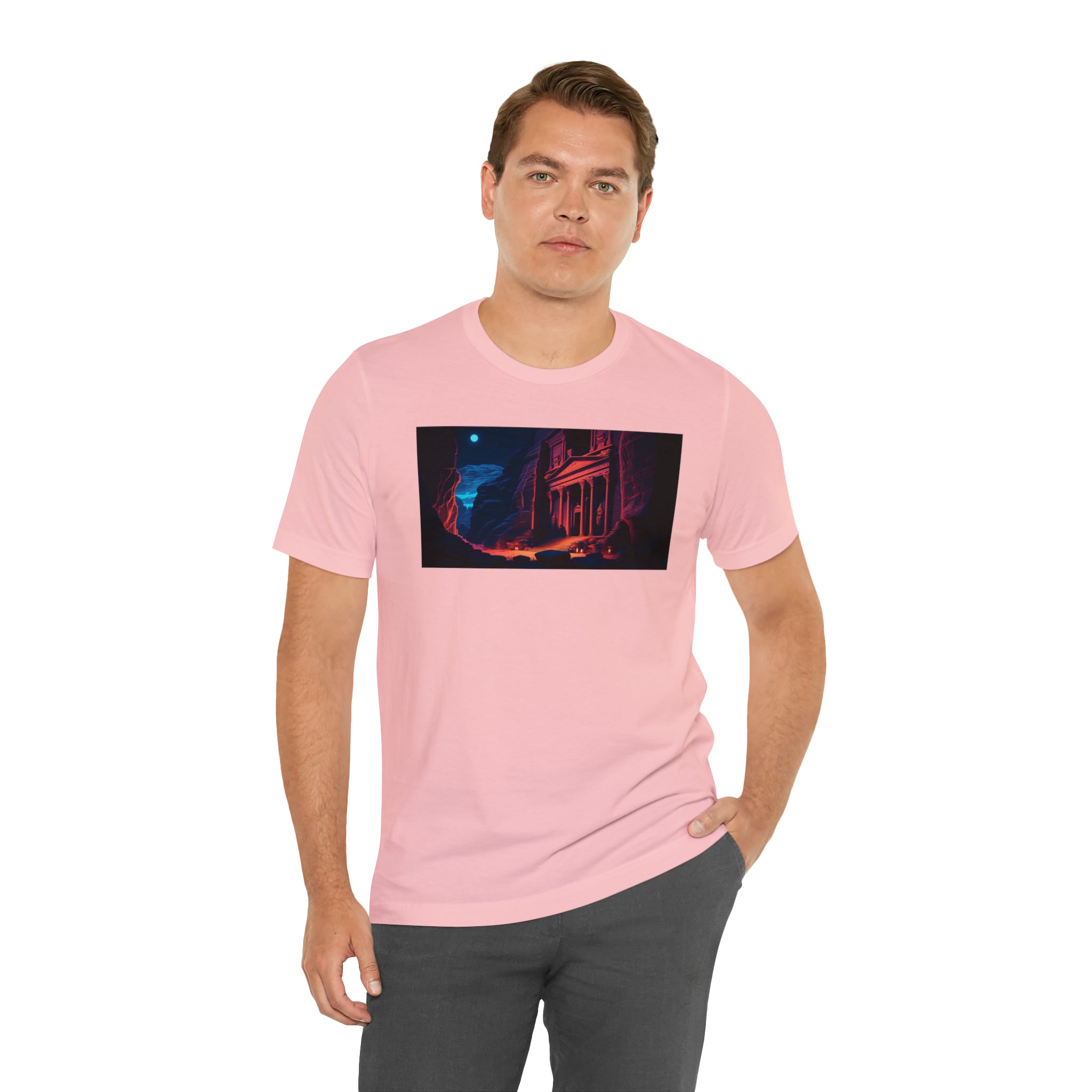 Unisex Jersey Short Sleeve Tee - Petra Caves, Jordan