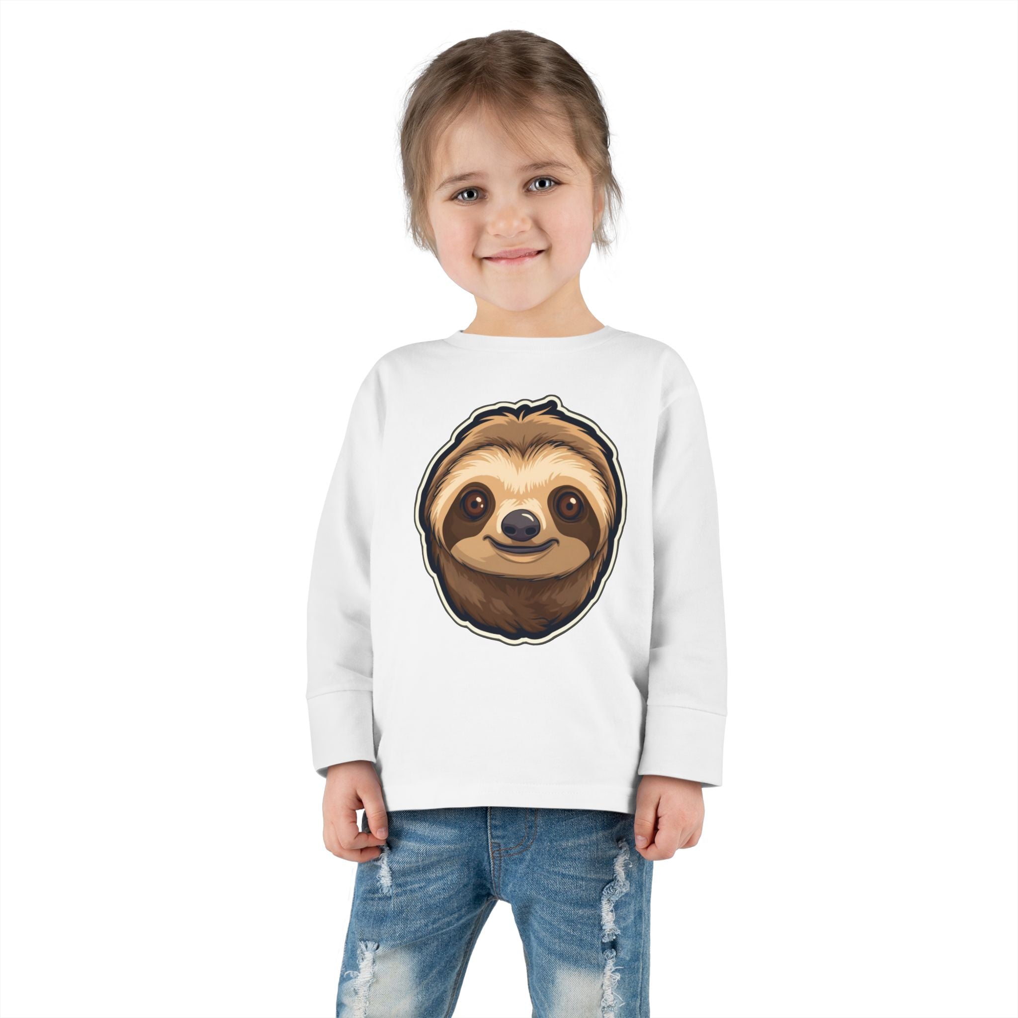 Toddler Long Sleeve Tee - Sloth Pup