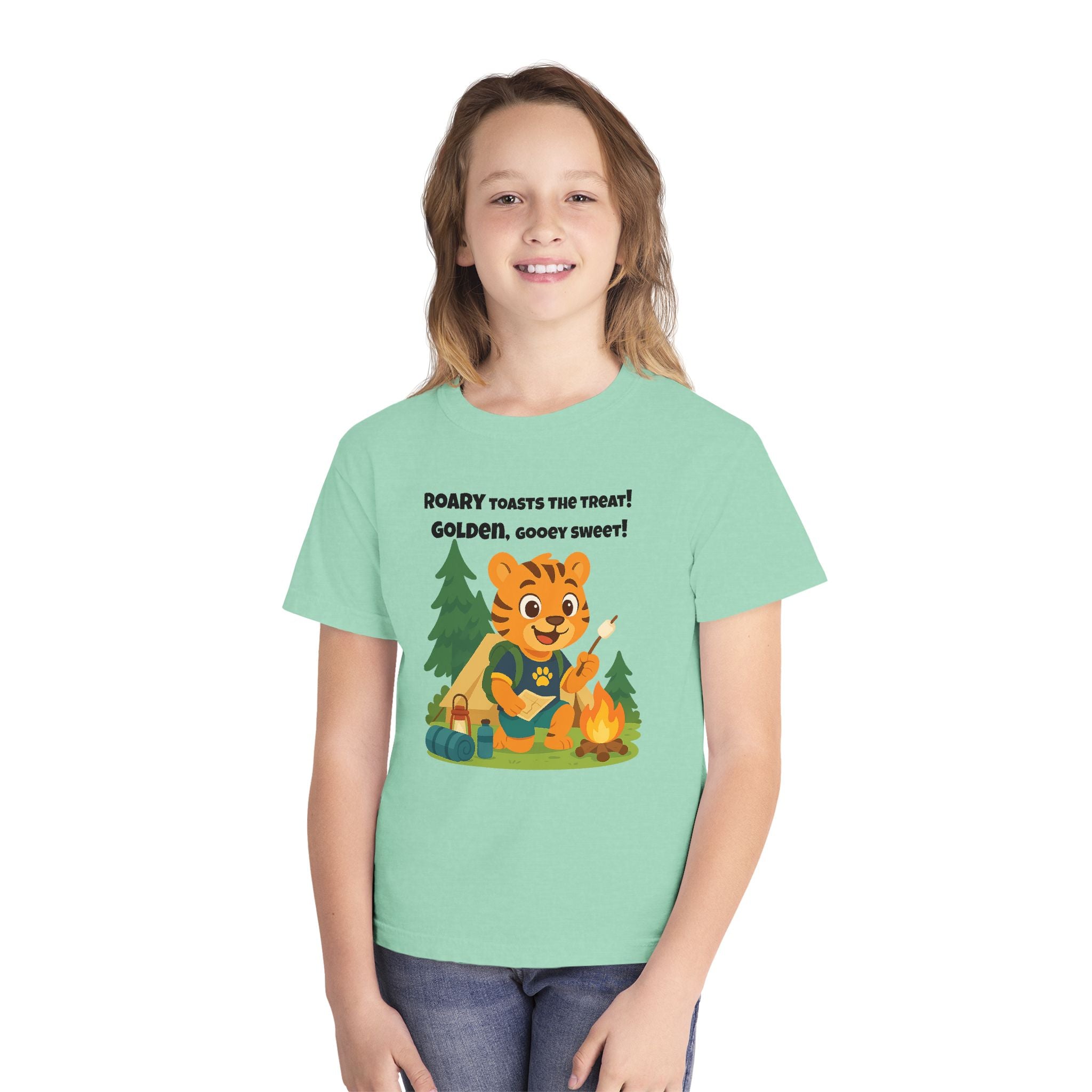 Youth Midweight Cotton Tee - Roary's Camping Adventures