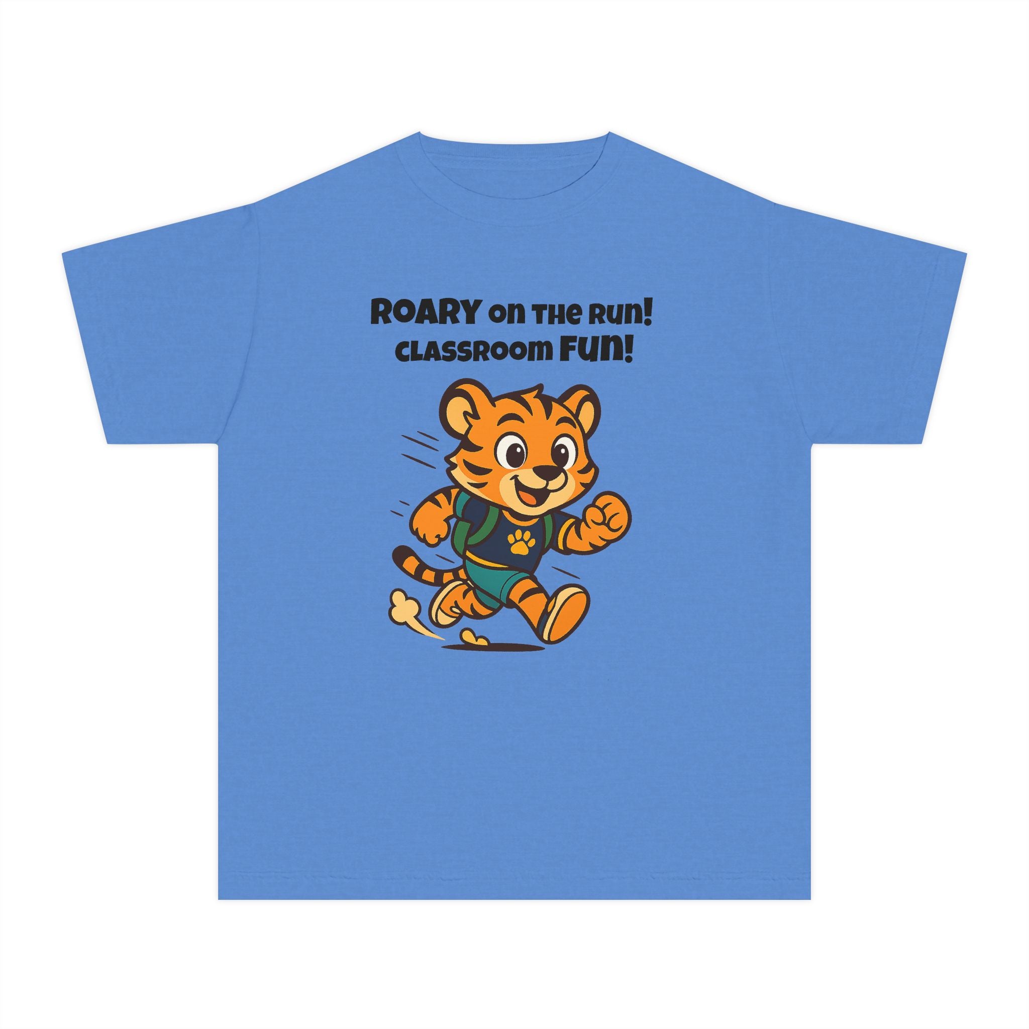 Youth Midweight Cotton Tee - Roary's Dash to School