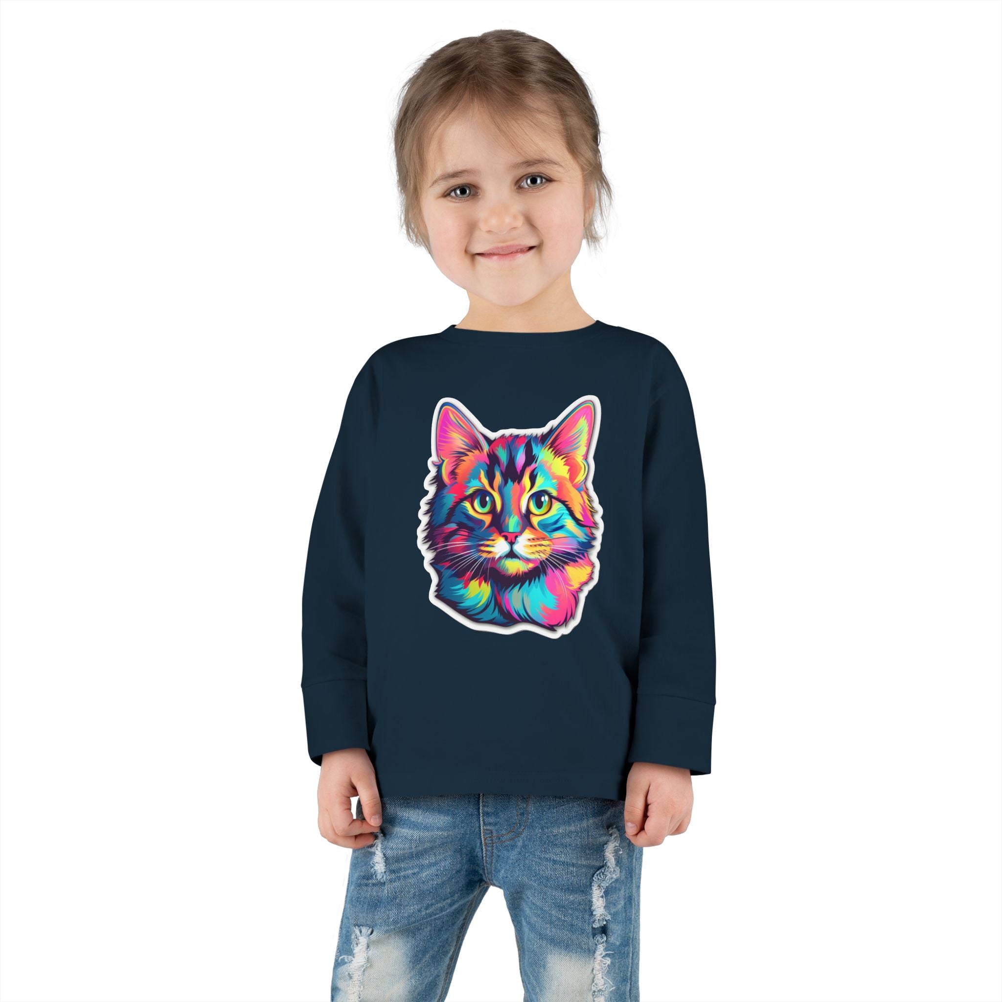 Toddler Long Sleeve Tee - Kittens 08