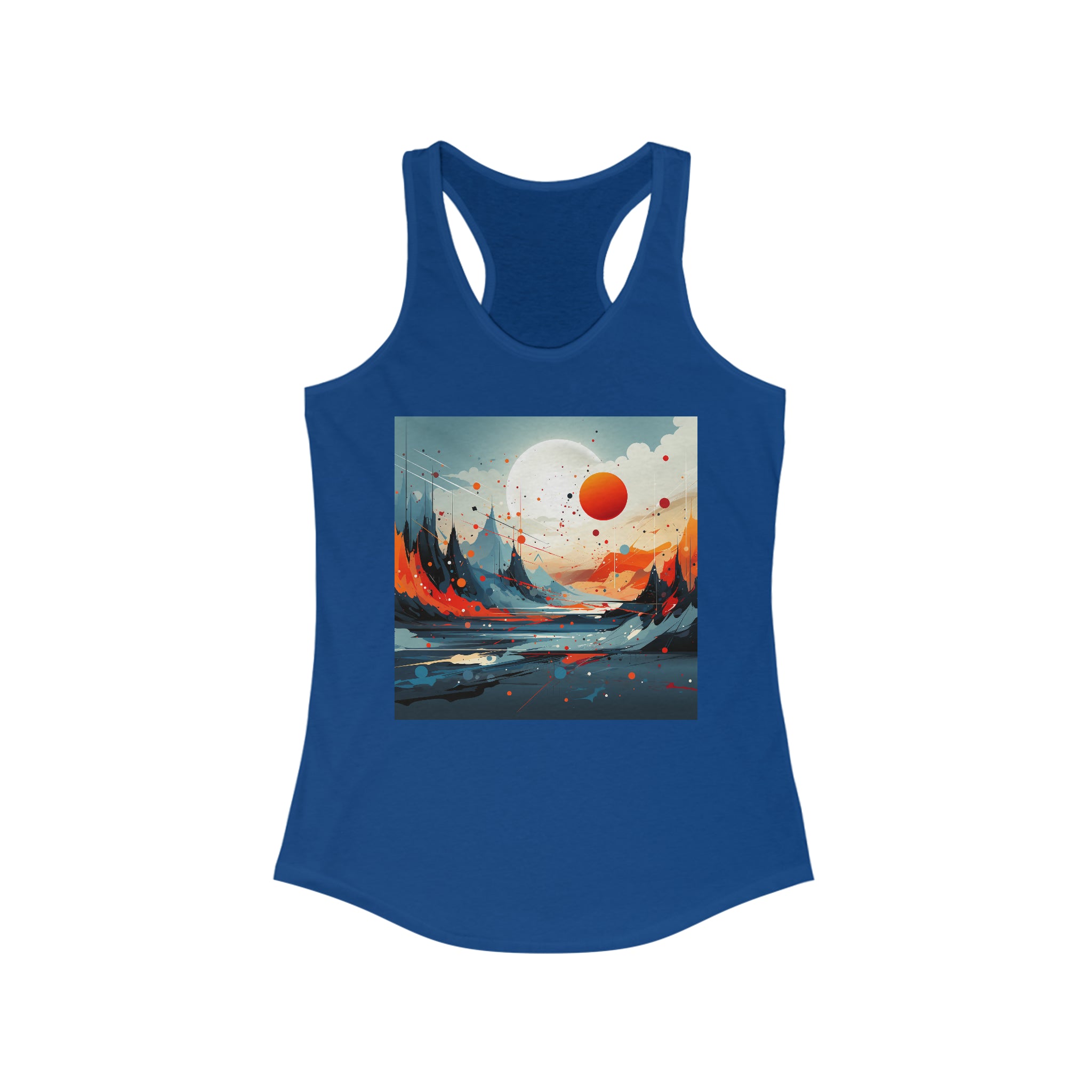 Women's Ideal Racerback Tank - Vector Art Design 17