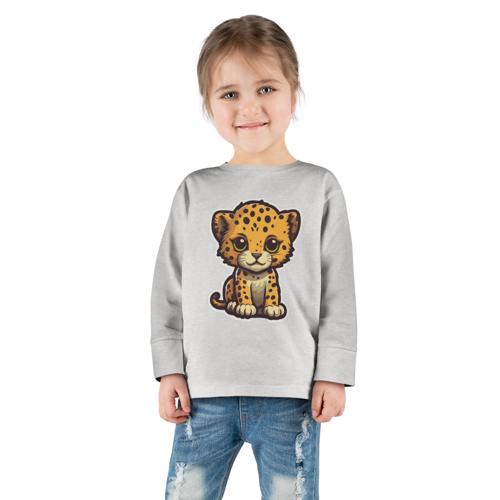Toddler Long Sleeve Tee - Cheetah Cub