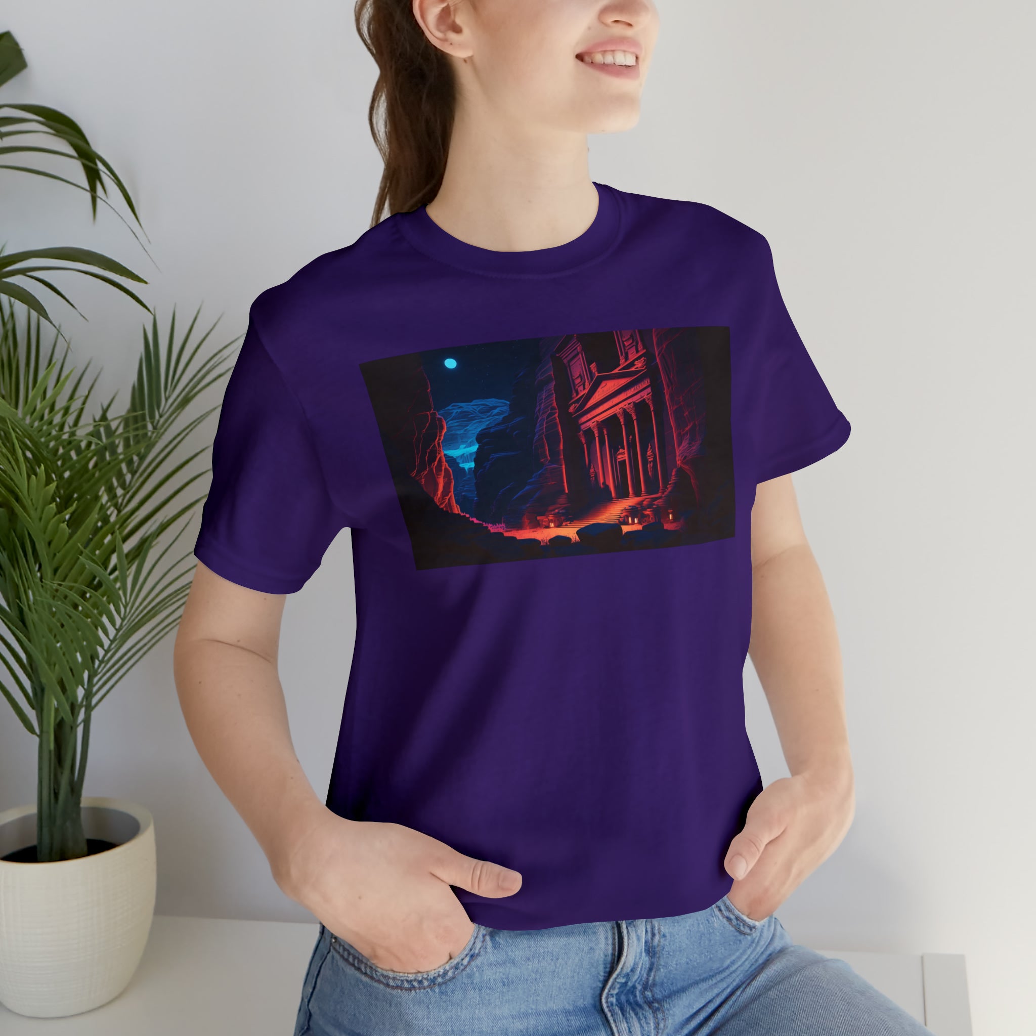Unisex Jersey Short Sleeve Tee - Petra Caves, Jordan