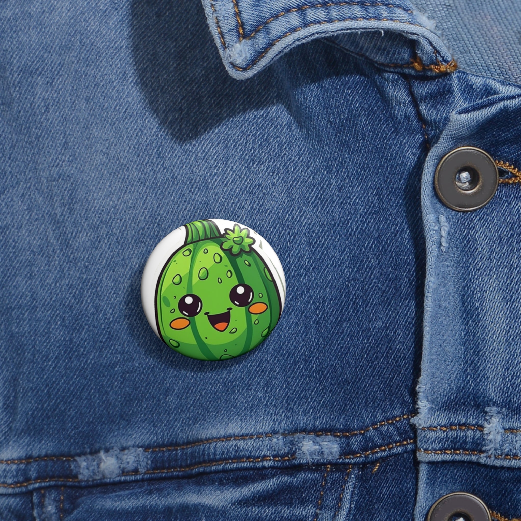 Custom Pin Buttons - Bitter Gourd