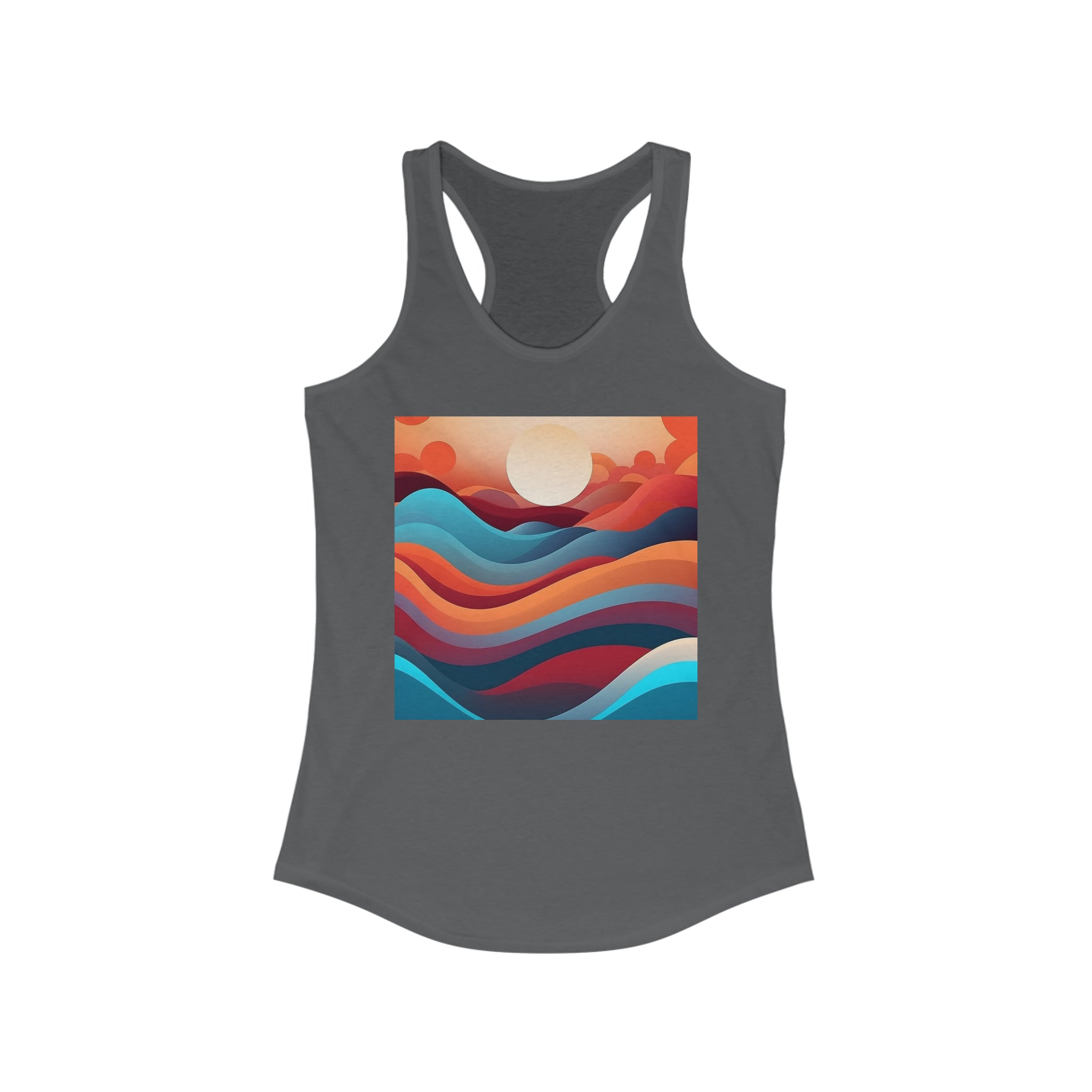 Women's Ideal Racerback Tank - Vector Art Design 08