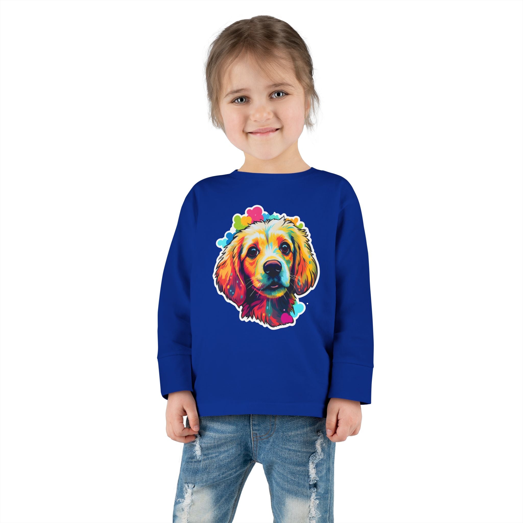 Toddler Long Sleeve Tee - Puppies 07