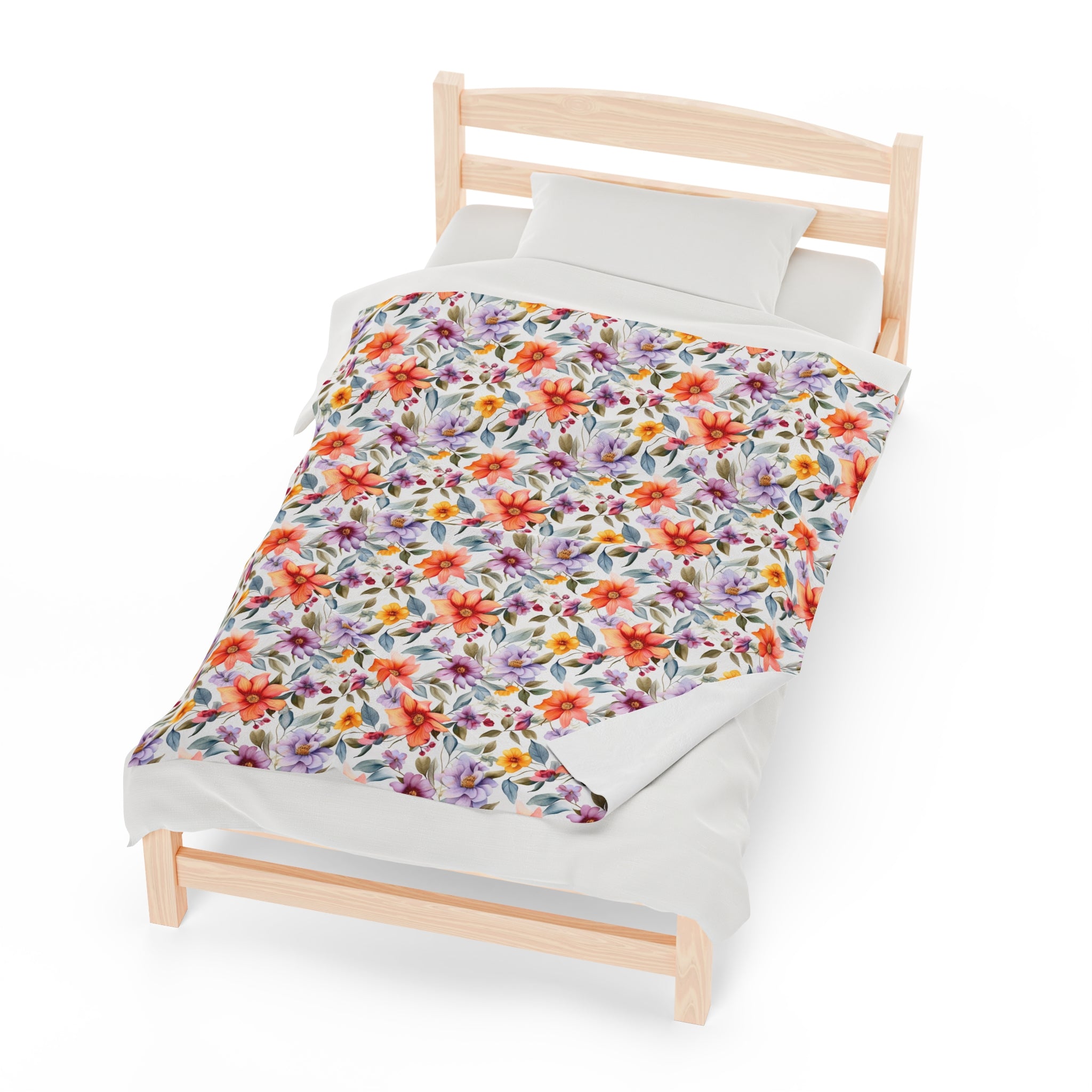 Velveteen Plush Blanket (AOP) - Seamless Abstract Designs 03