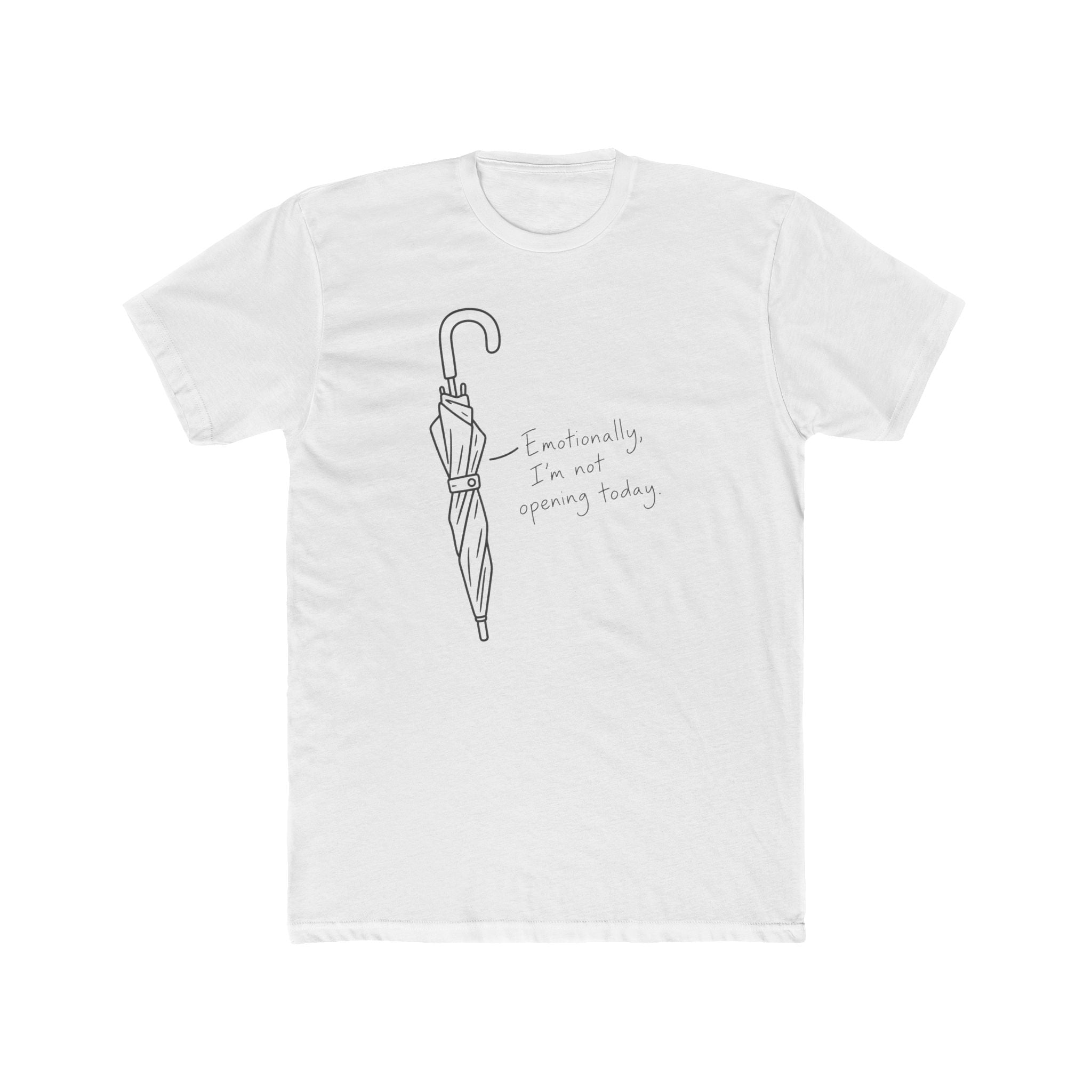 Men's Cotton Crew Tee - Objectively Speaking collection - Umbrella, not open