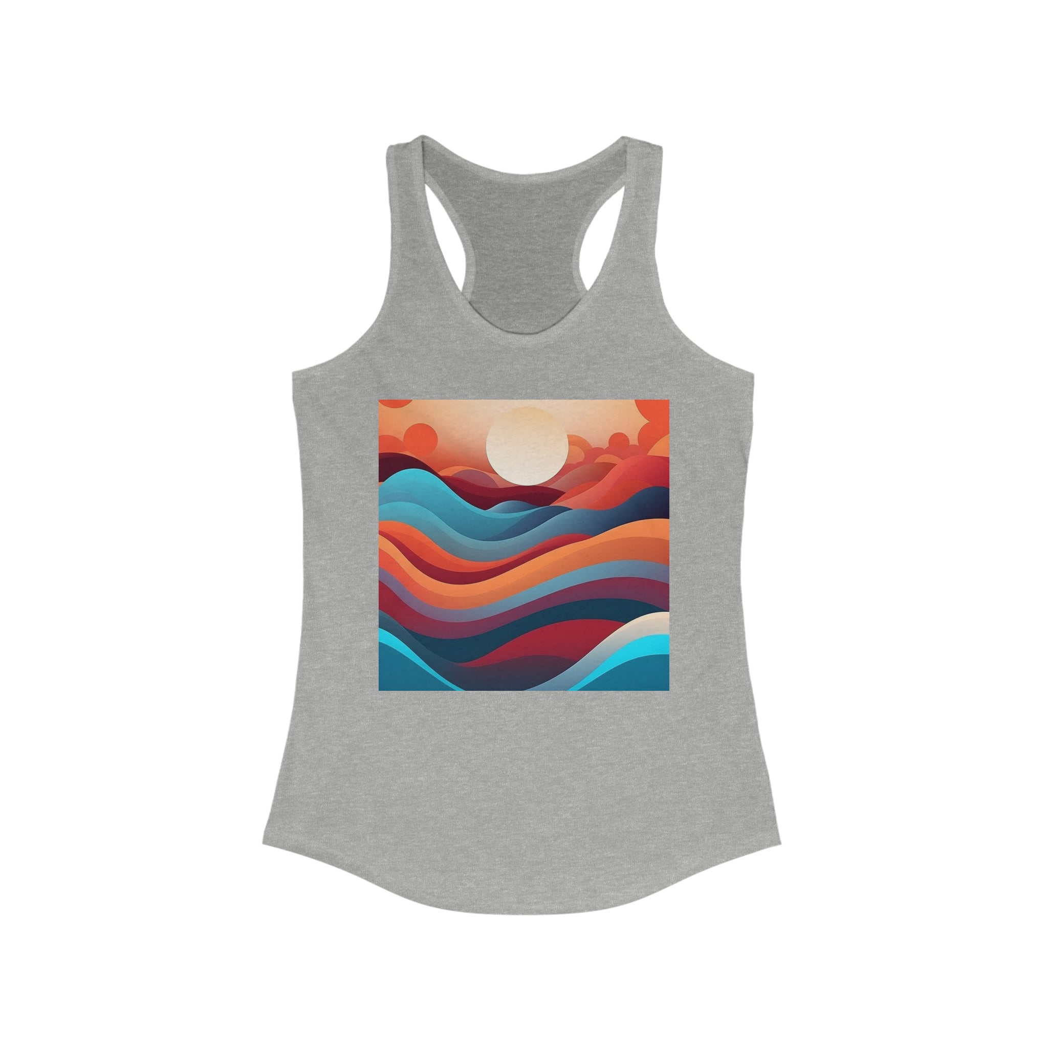 Women's Ideal Racerback Tank - Vector Art Design 08