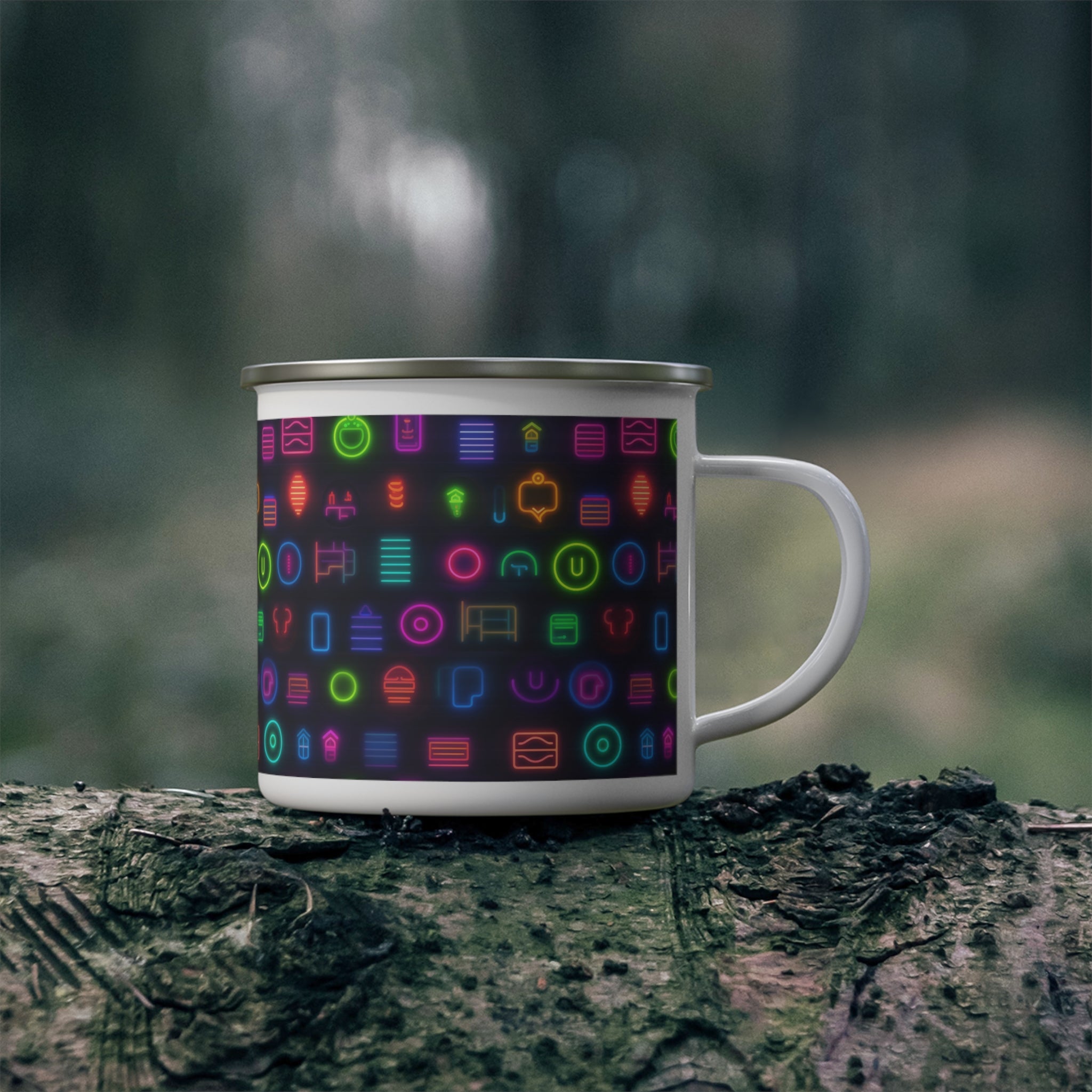 Enamel Camping Mug - Seamless Designs 11