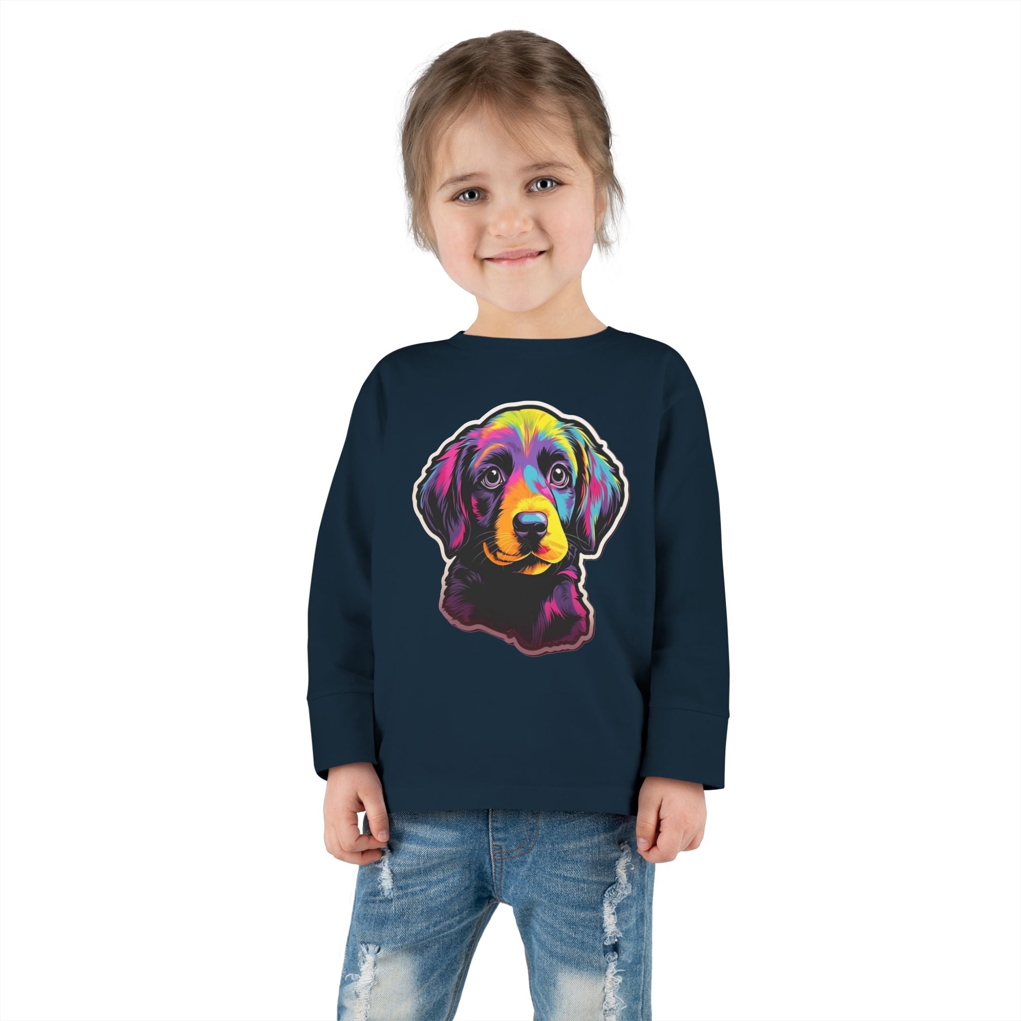 Toddler Long Sleeve Tee - Puppies 03