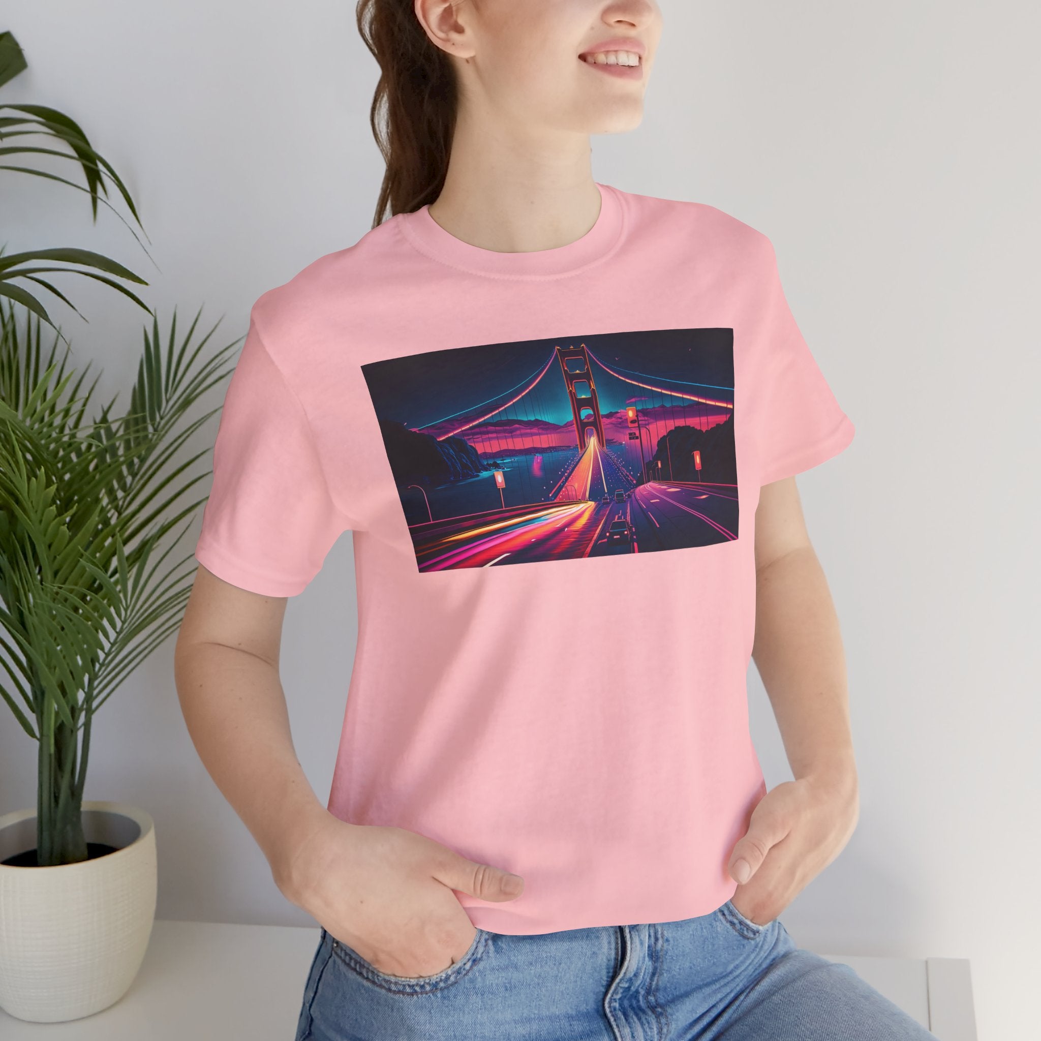Unisex Jersey Short Sleeve Tee - Golden Gate Bridge, San Francisco, USA