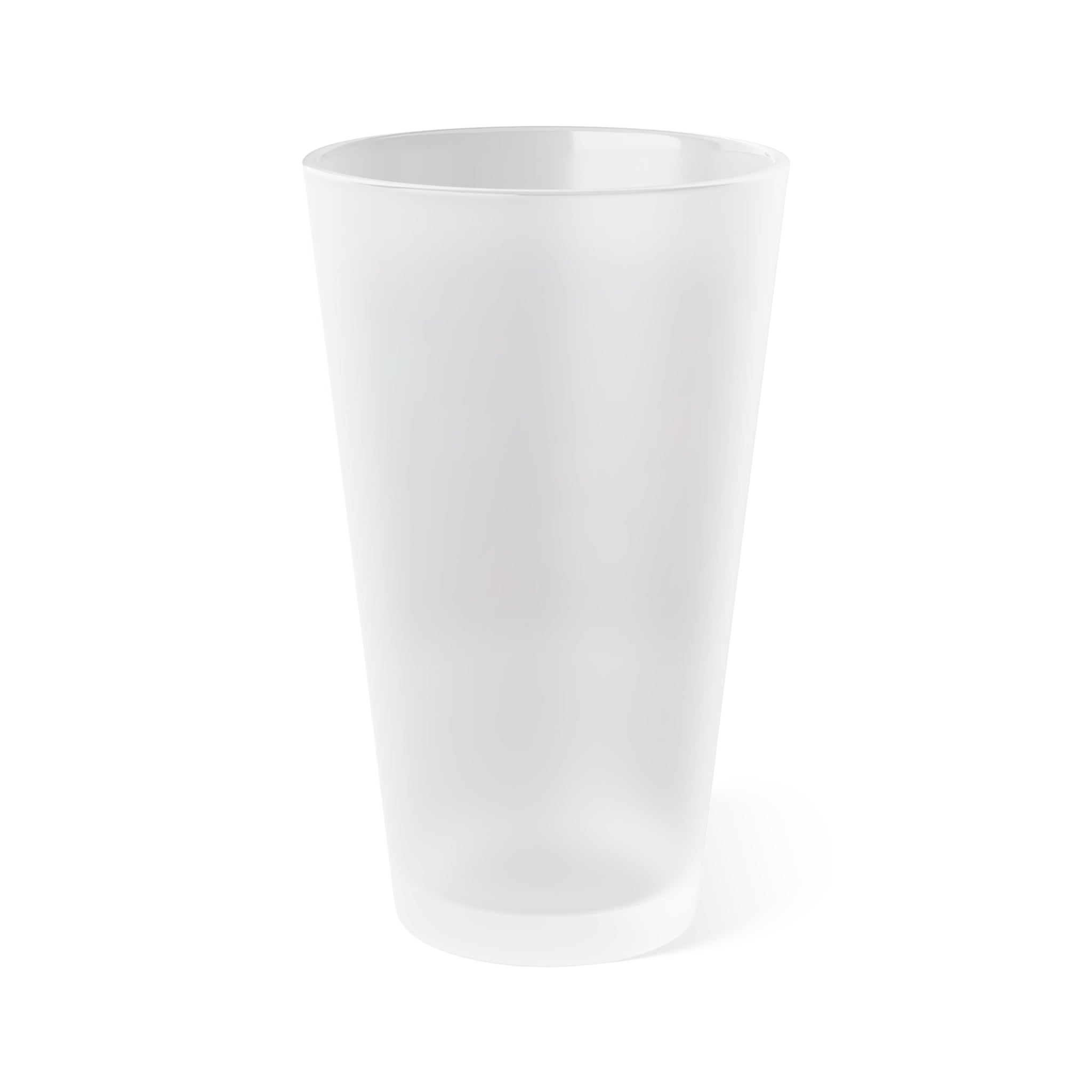 Frosted Pint Glass, 16oz - Vibrant Designs 01