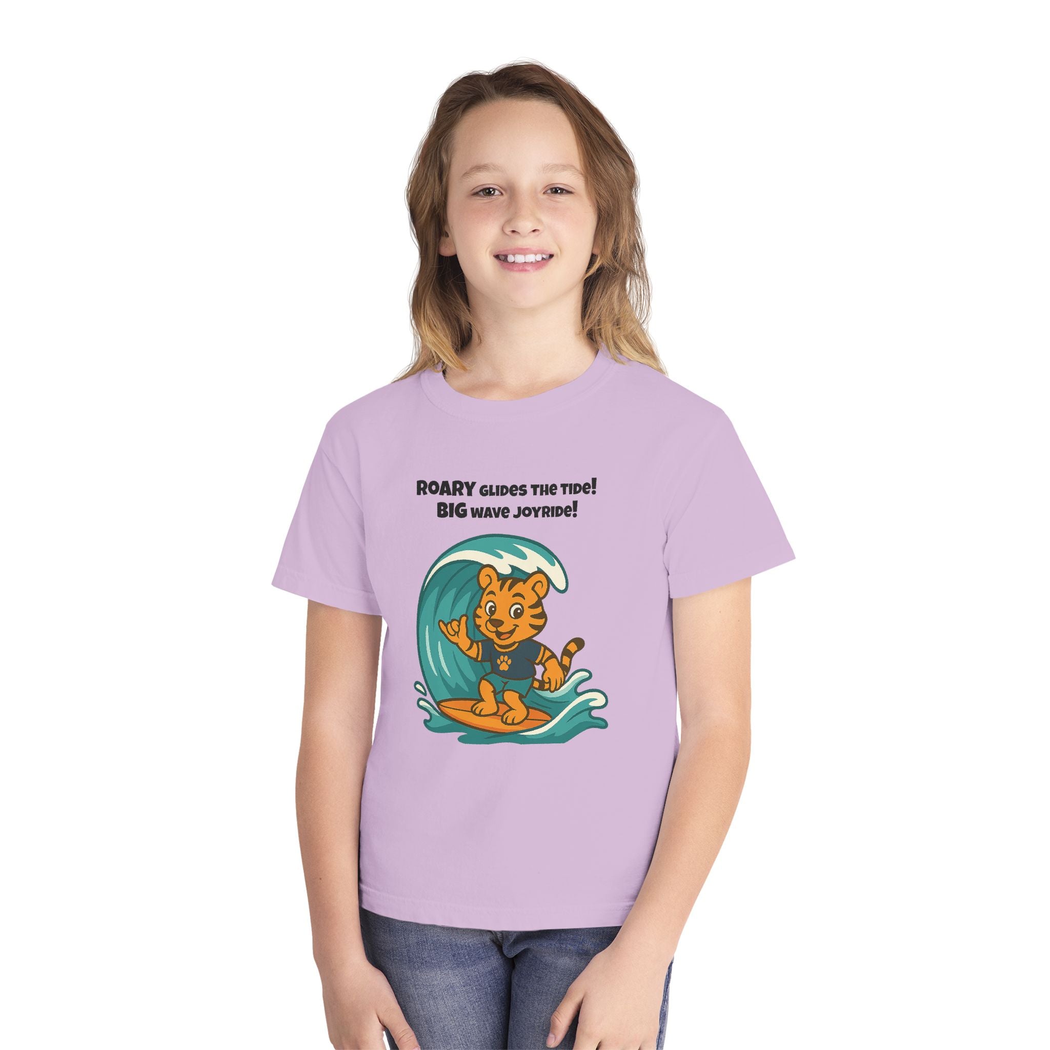 Youth Midweight Cotton Tee - Roary's Surf time