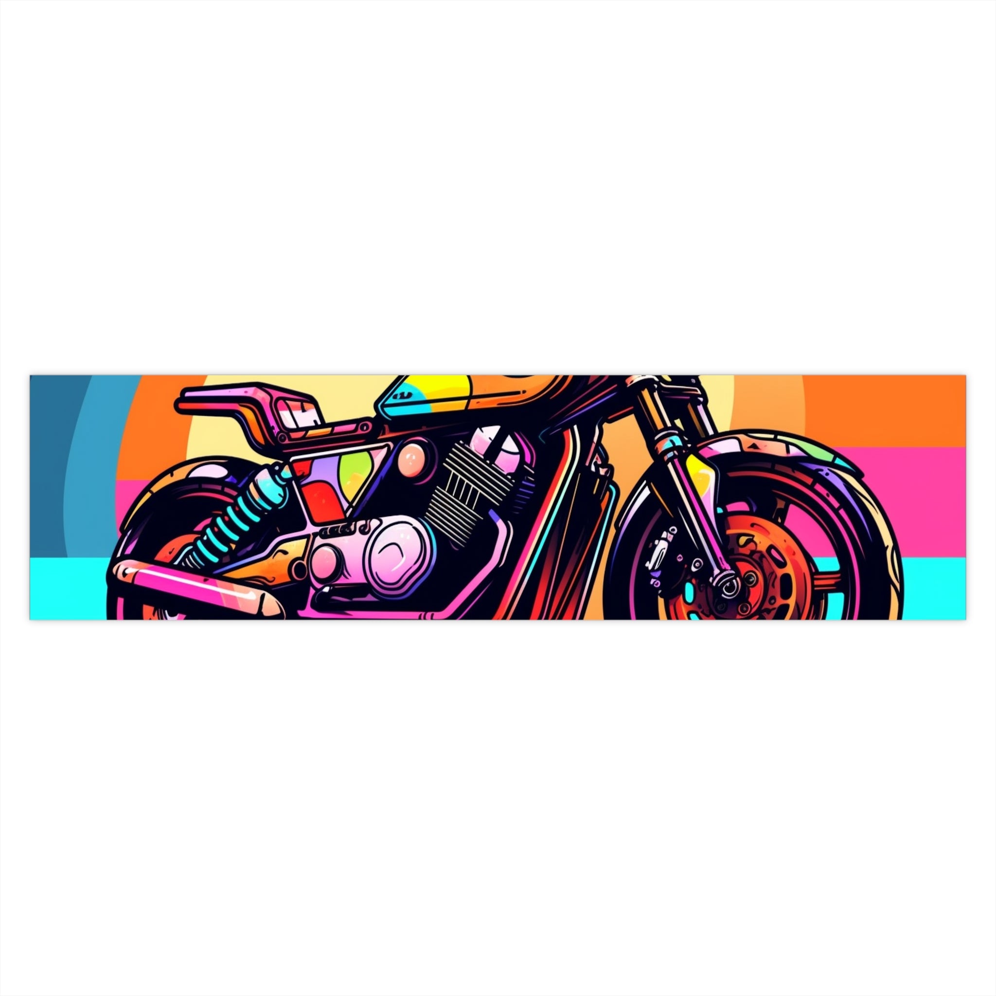 Bumper Stickers - Pop Art Designs, Motorcycle 02