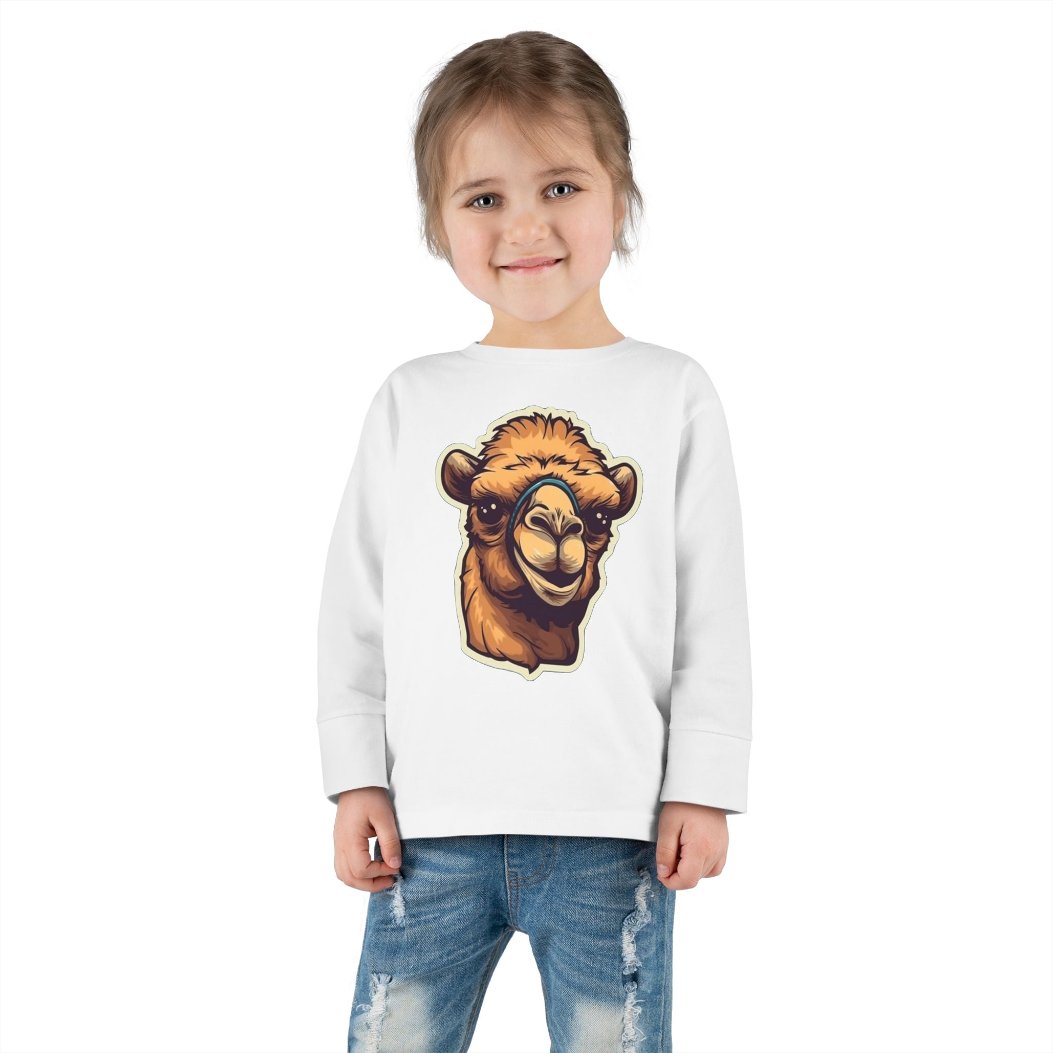 Toddler Long Sleeve Tee - Camel Calf
