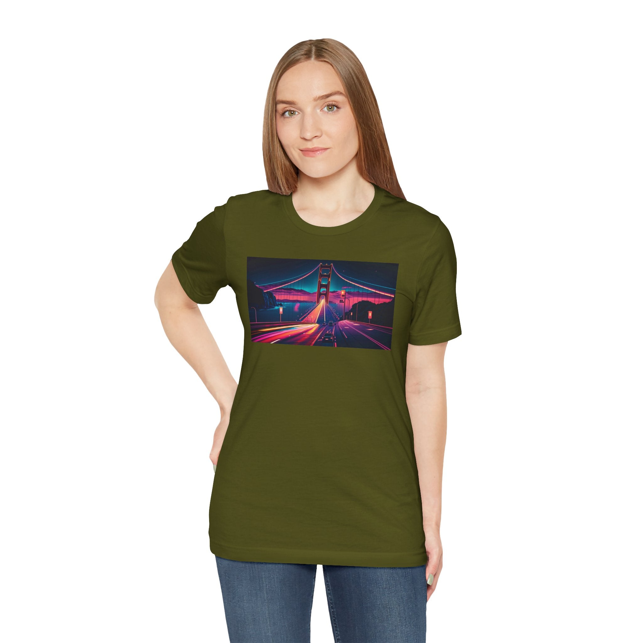 Unisex Jersey Short Sleeve Tee - Golden Gate Bridge, San Francisco, USA