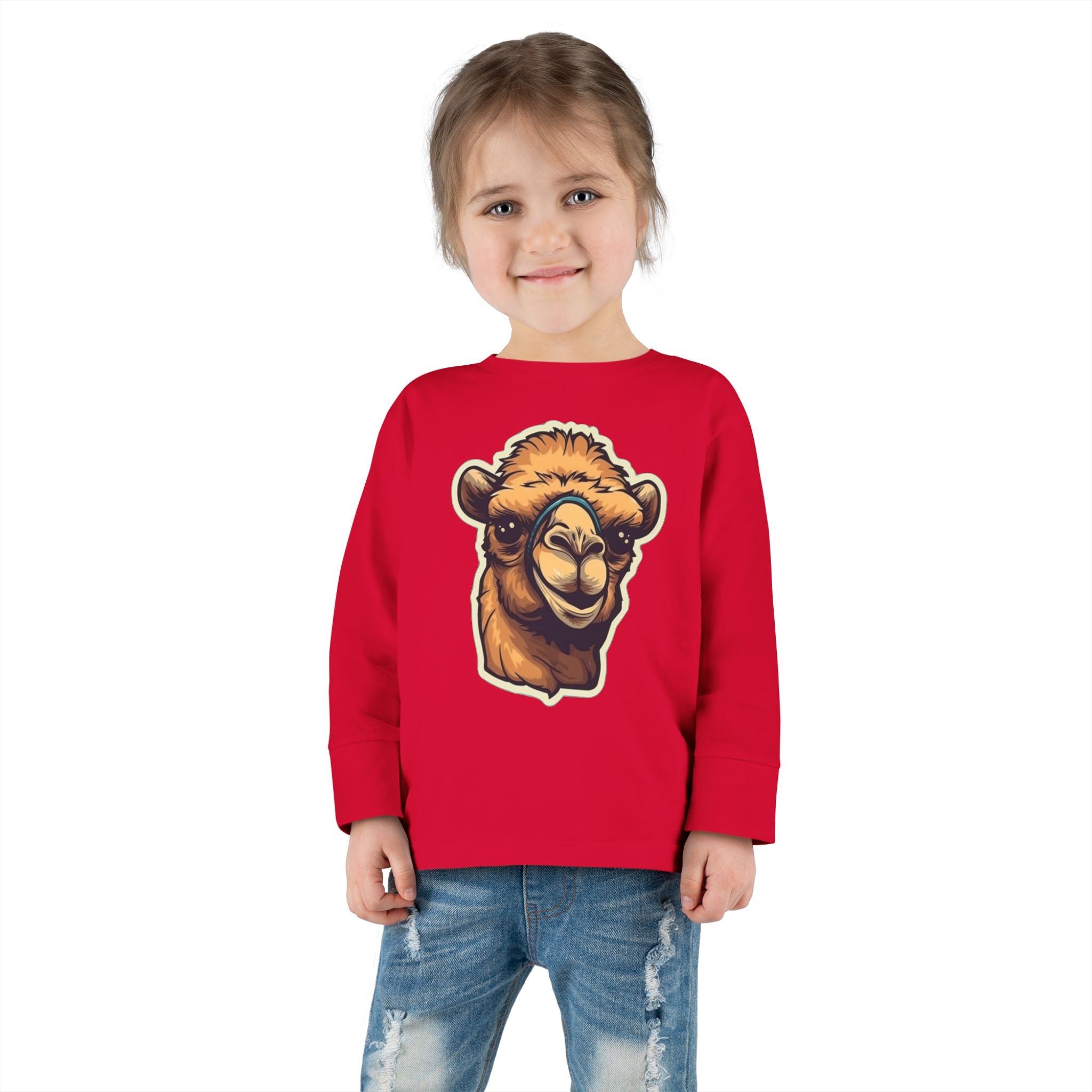 Toddler Long Sleeve Tee - Camel Calf