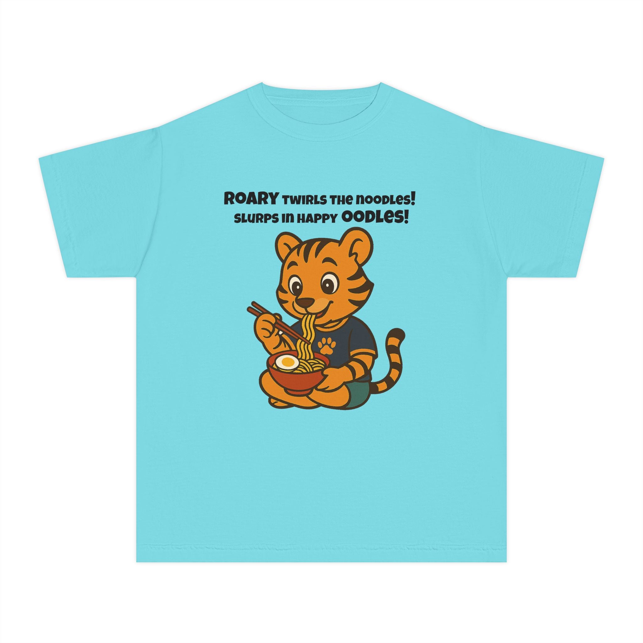 Youth Midweight Cotton Tee - Roary's Ramen Bowl