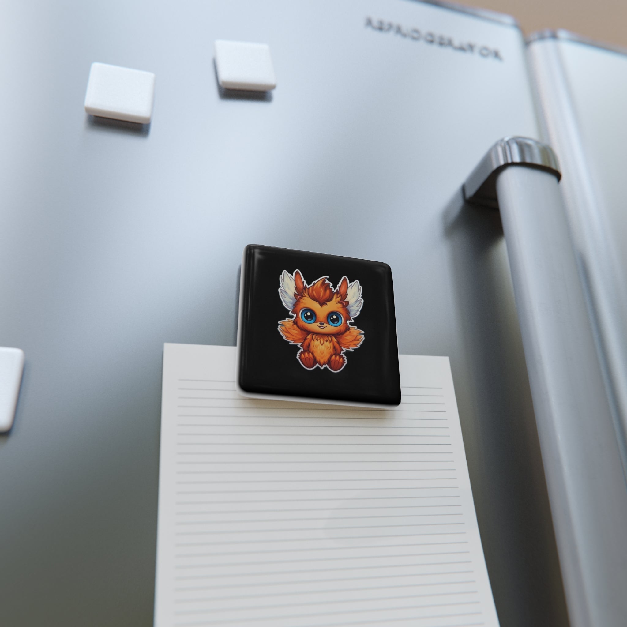 Porcelain Magnet, Square - Adorable Mascots 05