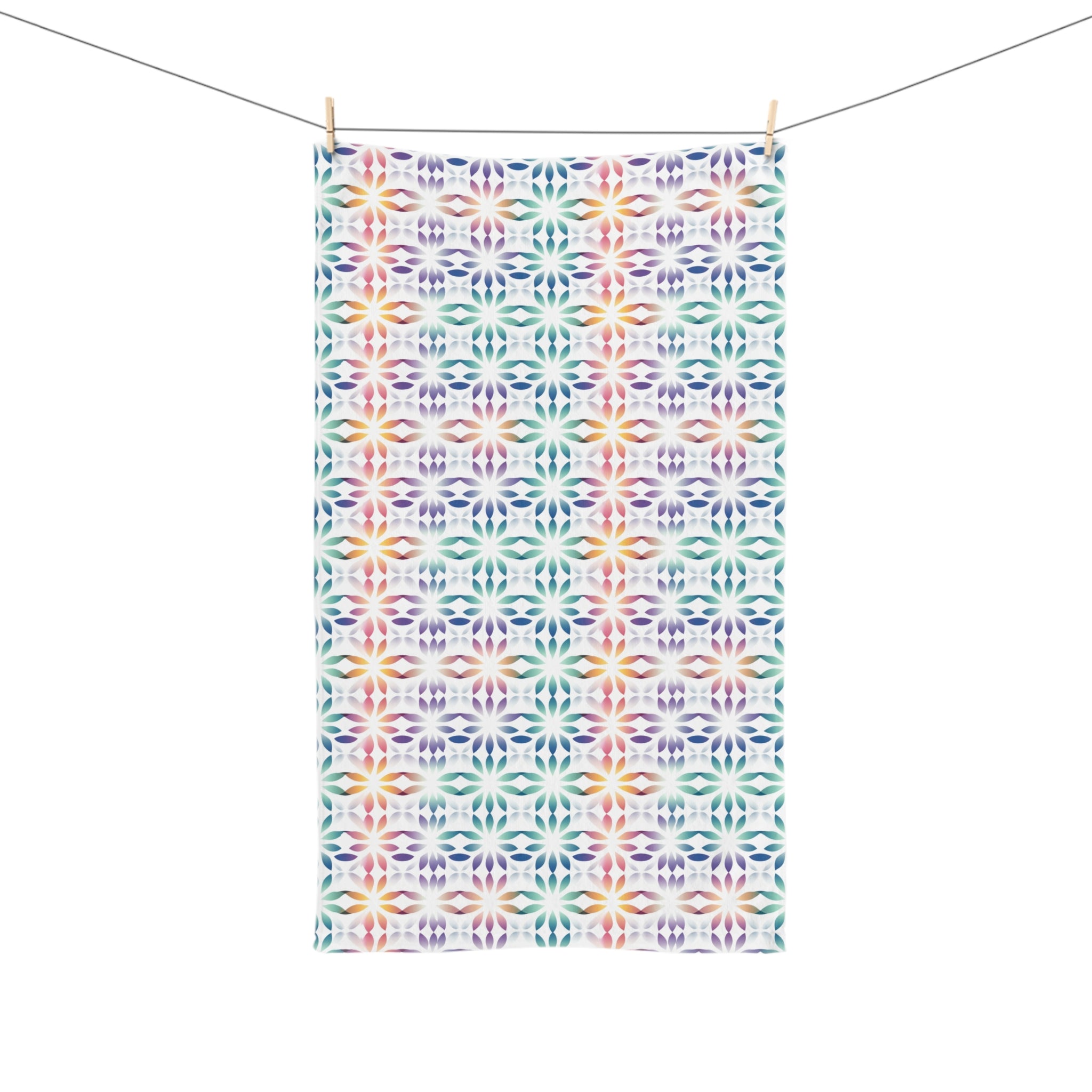 Hand Towel (AOP) - Seamless Minimalistic Pastel Designs 08