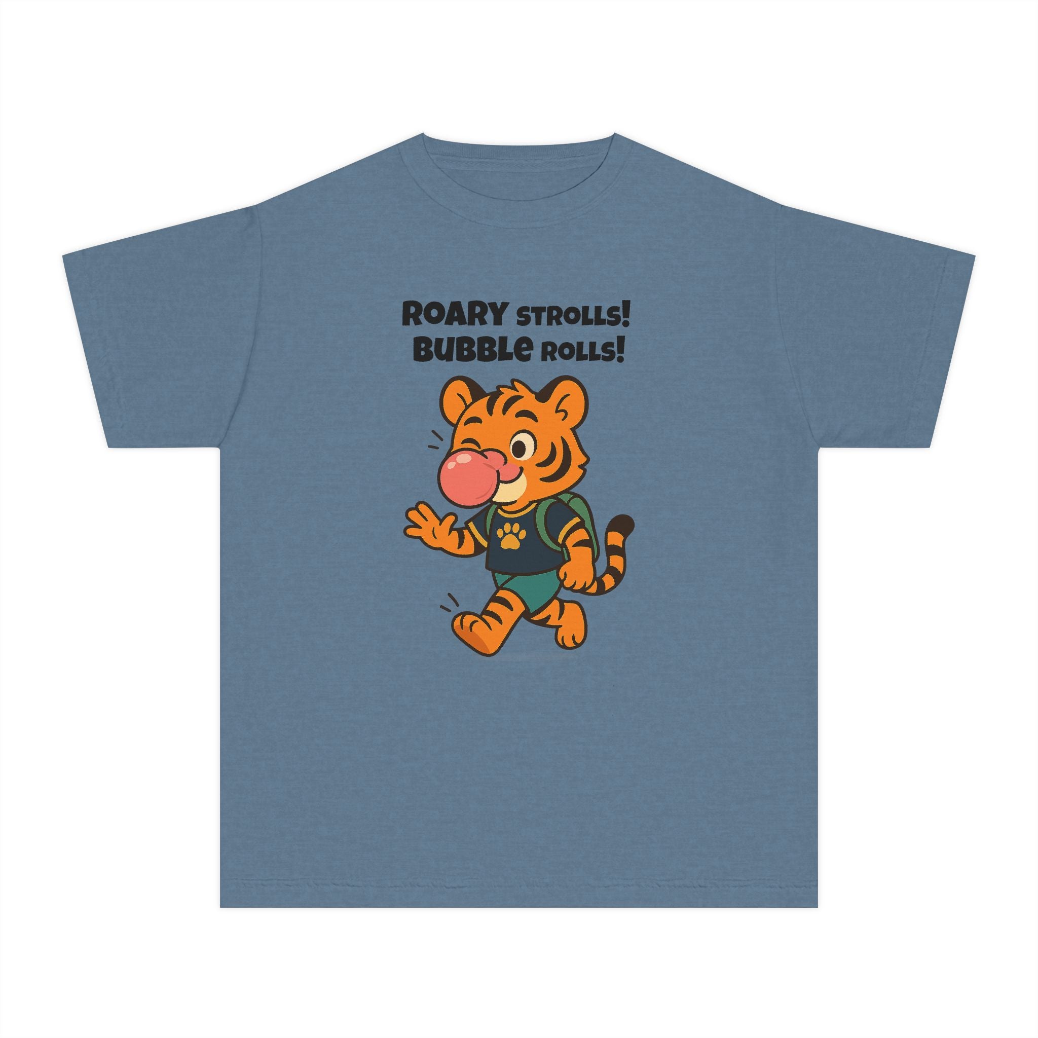Youth Midweight Cotton Tee - Roary's Bubblegum Time