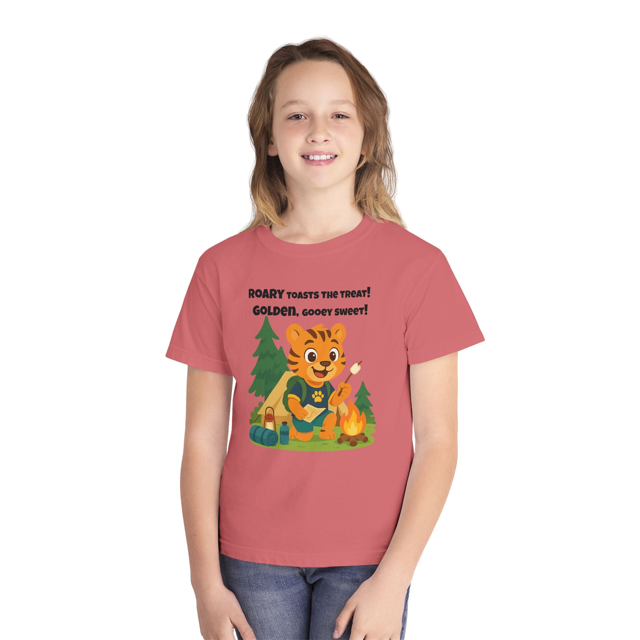 Youth Midweight Cotton Tee - Roary's Camping Adventures