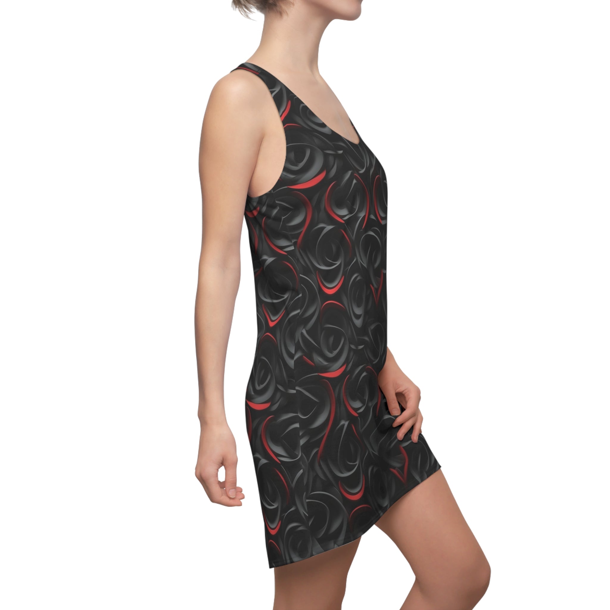 Women's Cut & Sew Racerback Dress (AOP) - Seamless Abstract Designs 02
