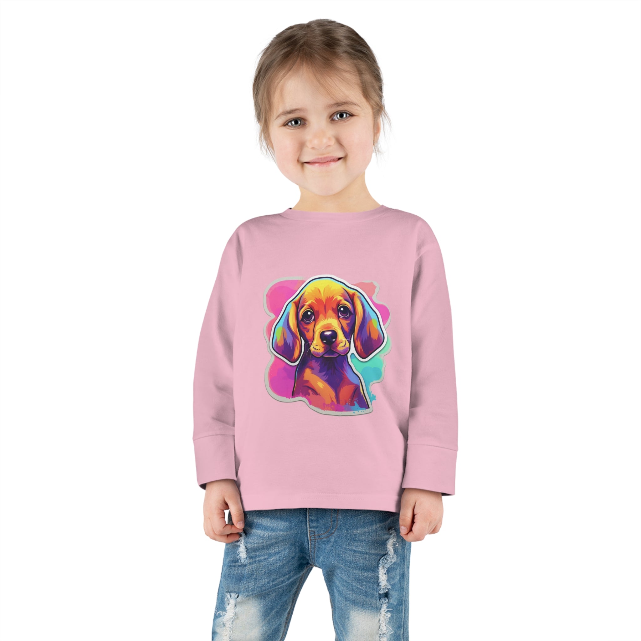 Toddler Long Sleeve Tee - Puppies 06
