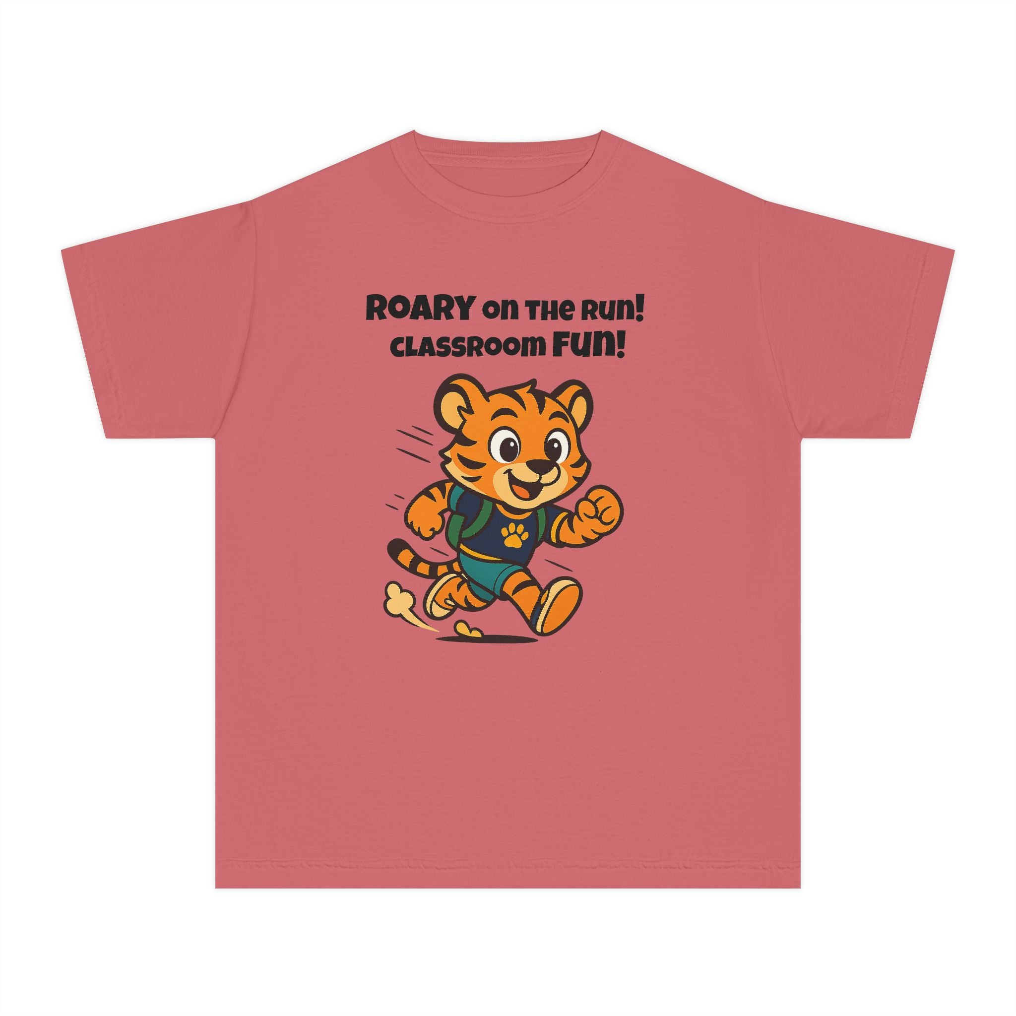 Youth Midweight Cotton Tee - Roary's Dash to School