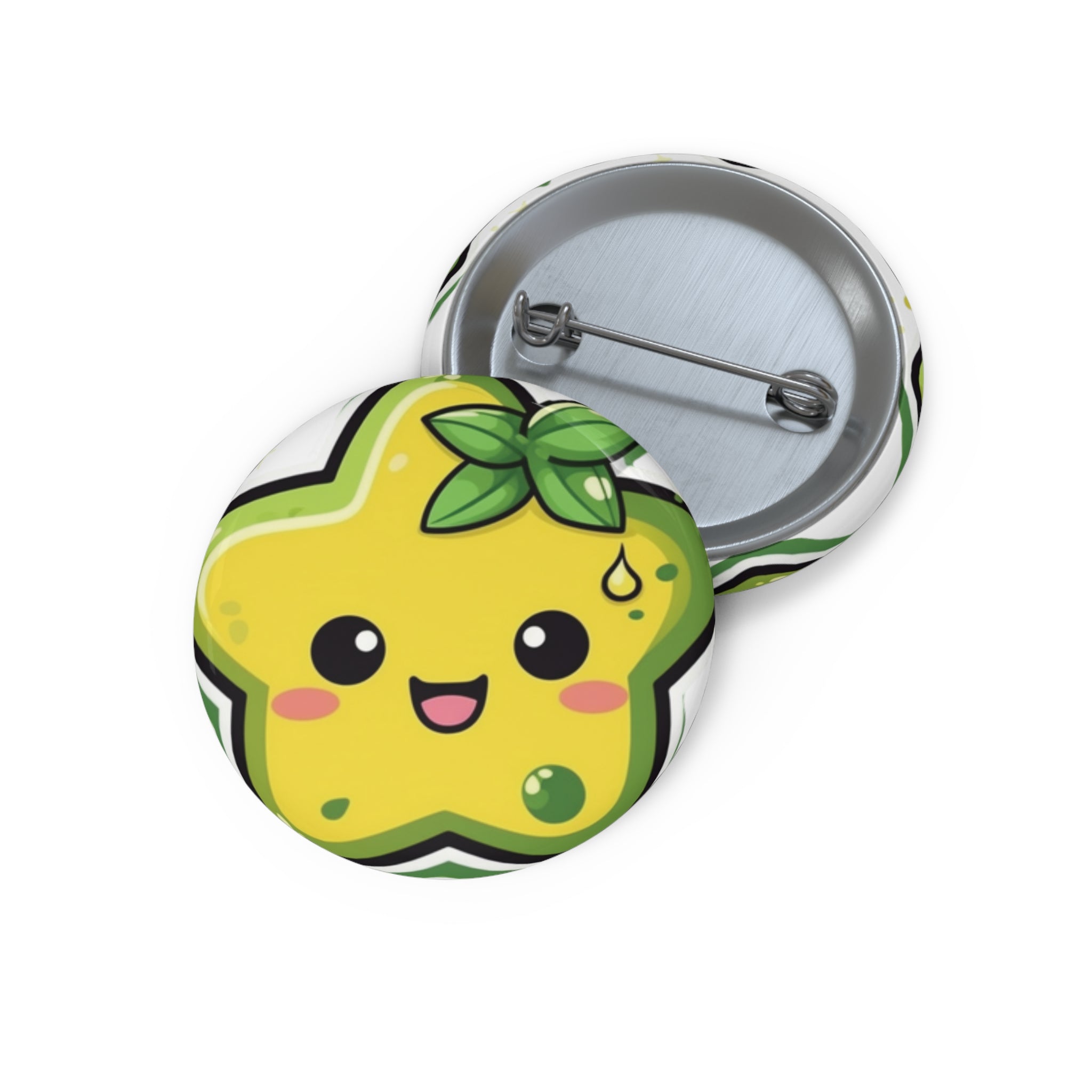 Custom Pin Buttons - Starfruit