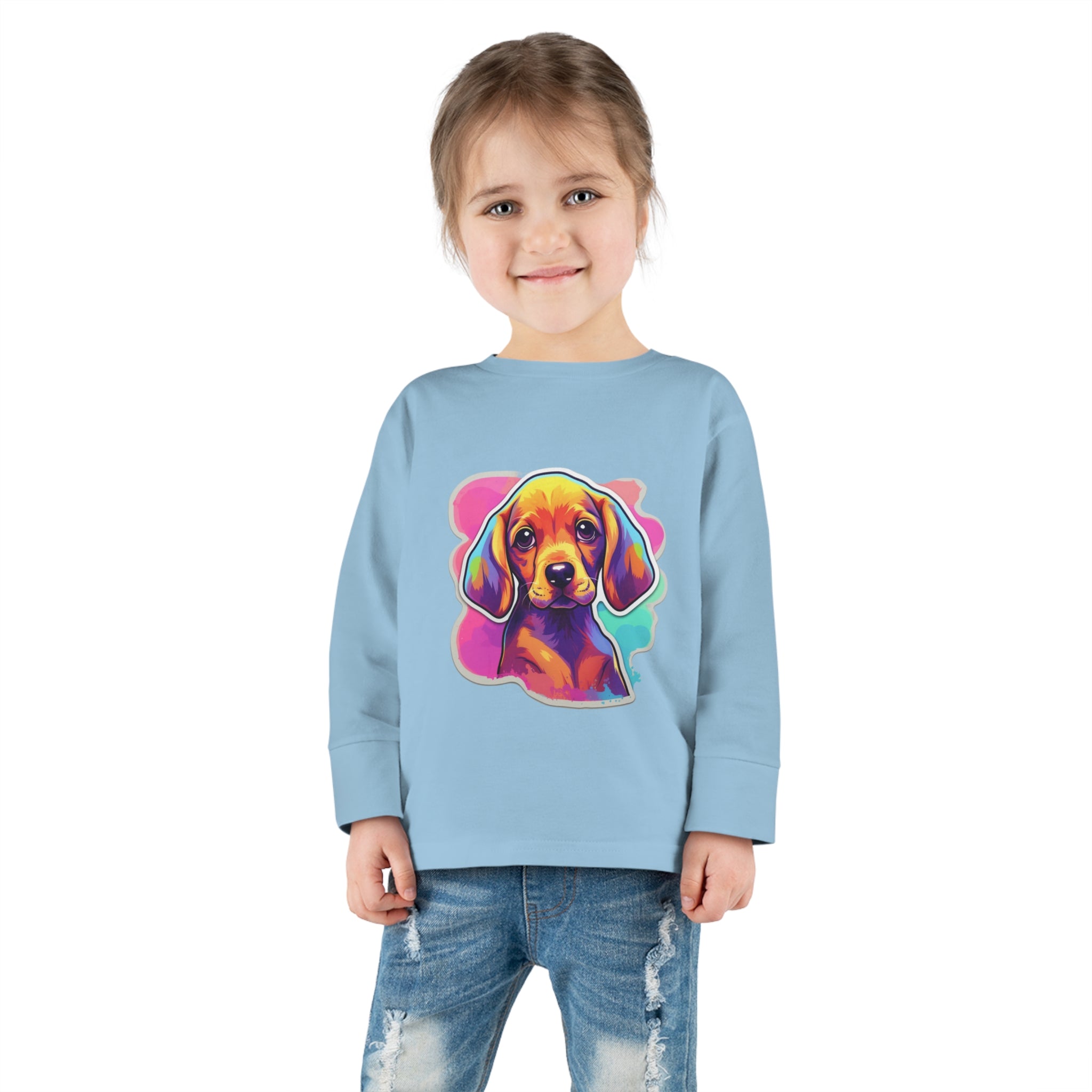 Toddler Long Sleeve Tee - Puppies 06