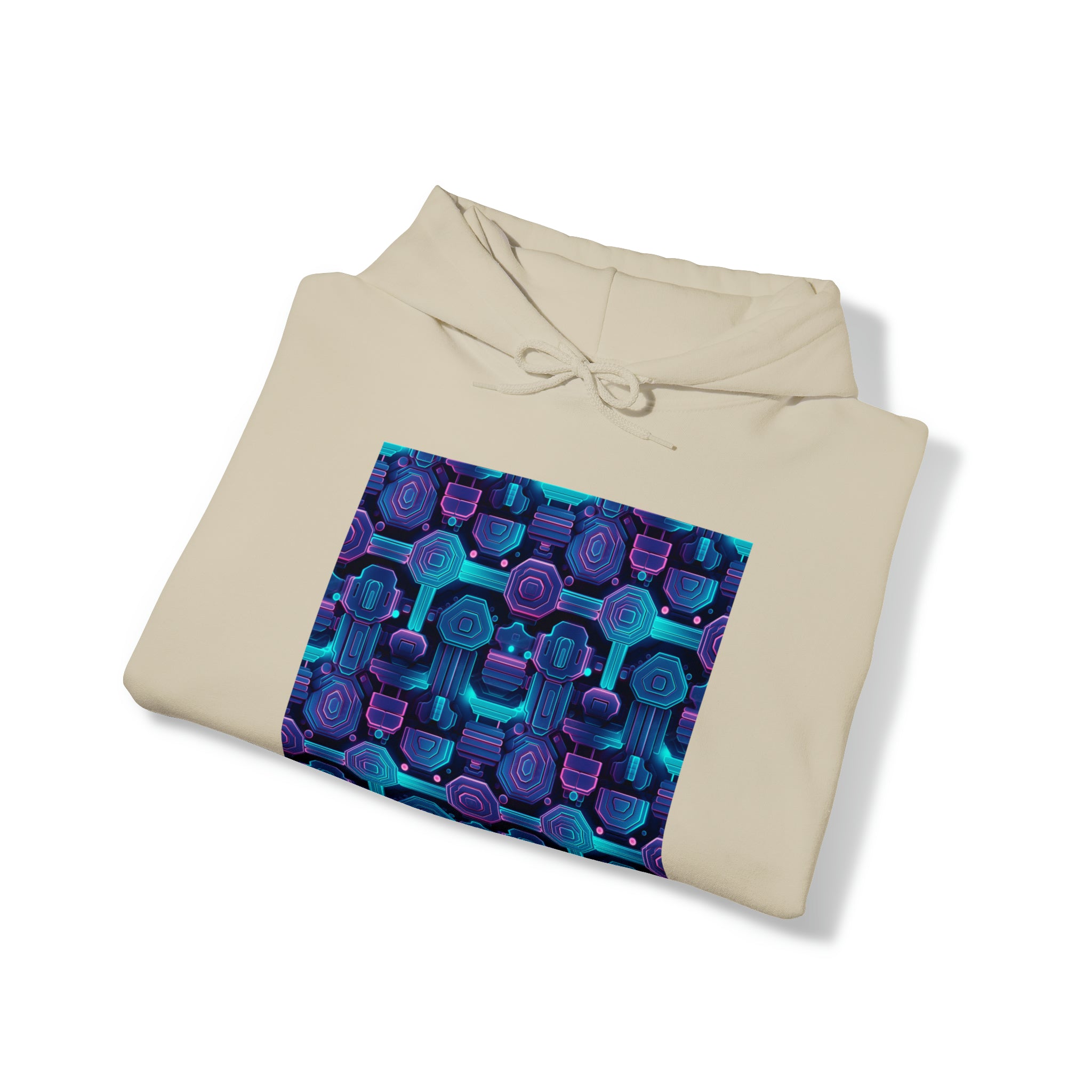 Unisex Heavy Blend™ Hooded Sweatshirt - Abstract Neon Designs 02