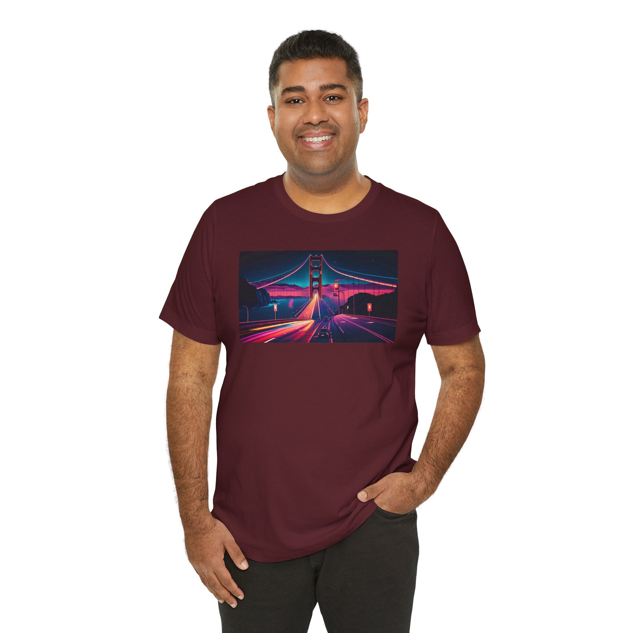 Unisex Jersey Short Sleeve Tee - Golden Gate Bridge, San Francisco, USA