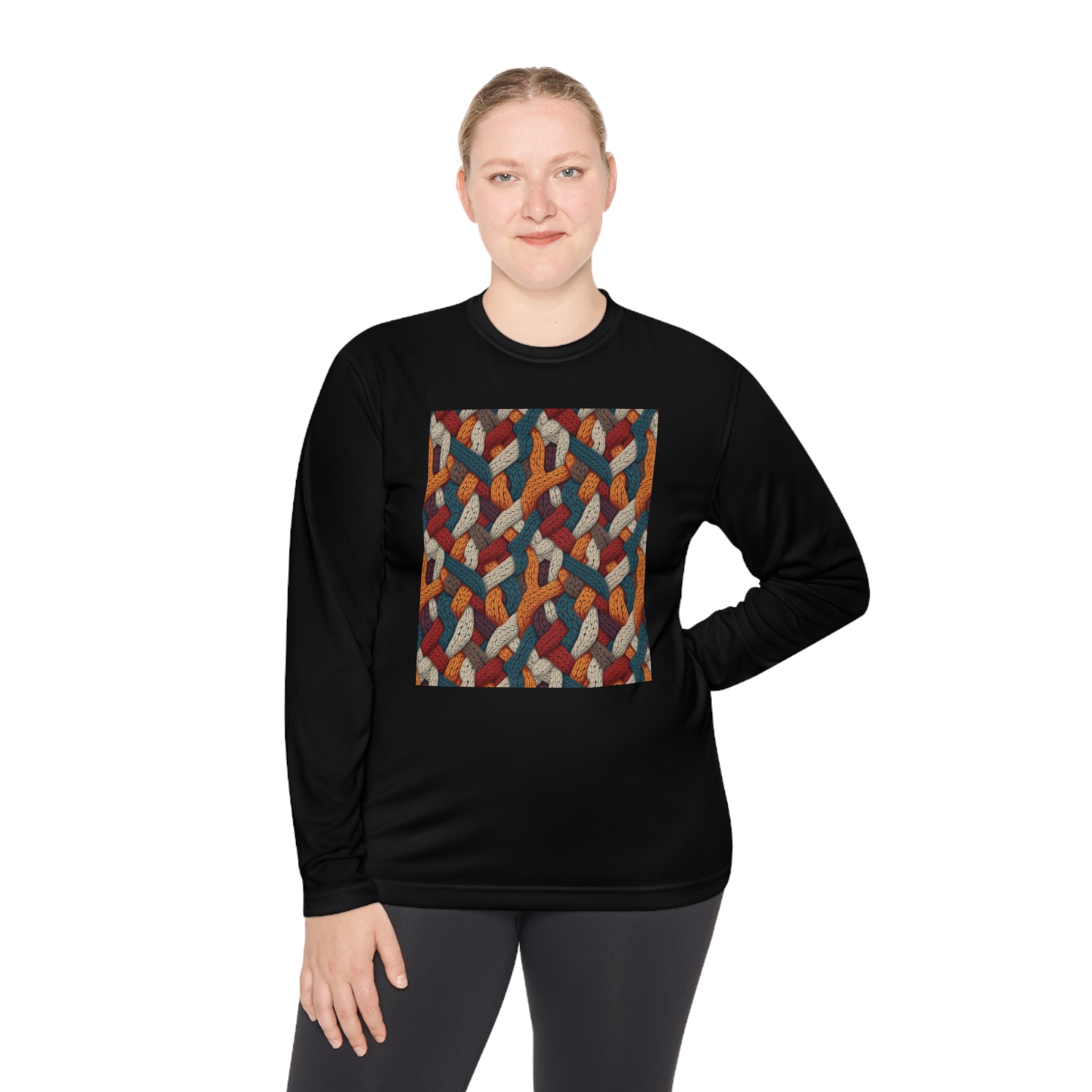 Unisex Lightweight Long Sleeve Tee (AOP) - Abstract Designs 11