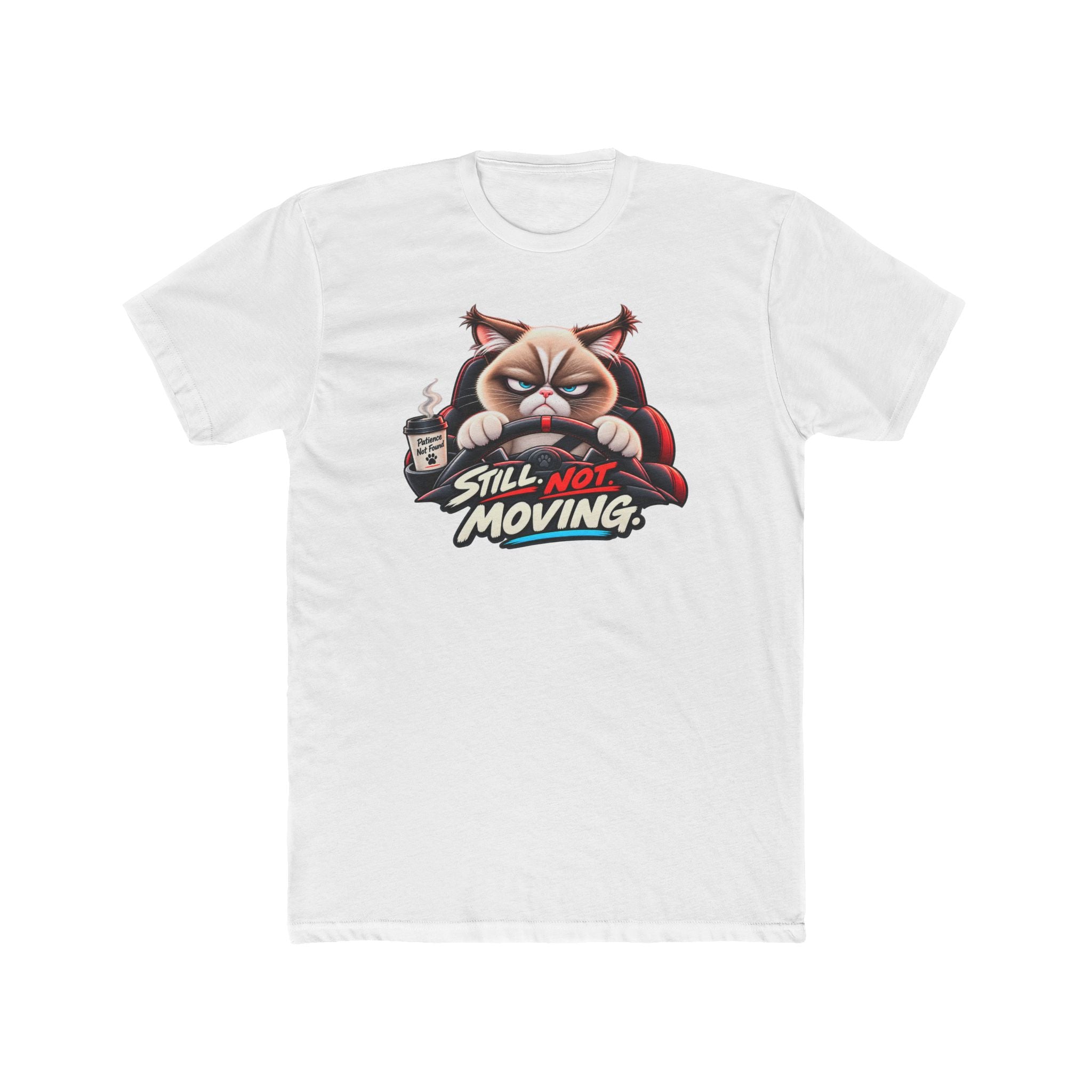Men's Cotton Crew Tee - Grumpy Cats Collection - Traffic Still not Moving