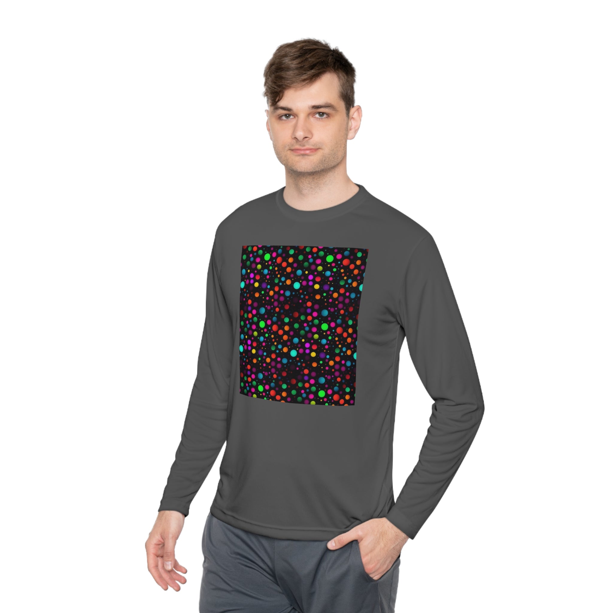 Unisex Lightweight Long Sleeve Tee (AOP) - Abstract Designs 15