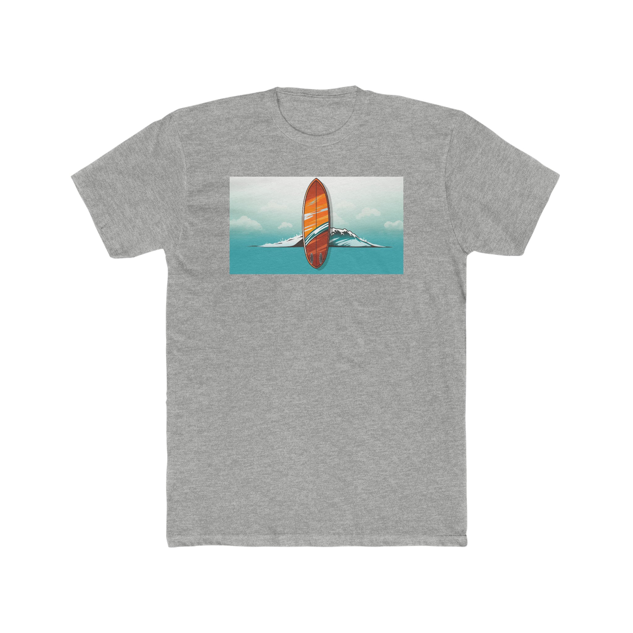 Men's Cotton Crew Tee - Pop Art - Surfboard 02