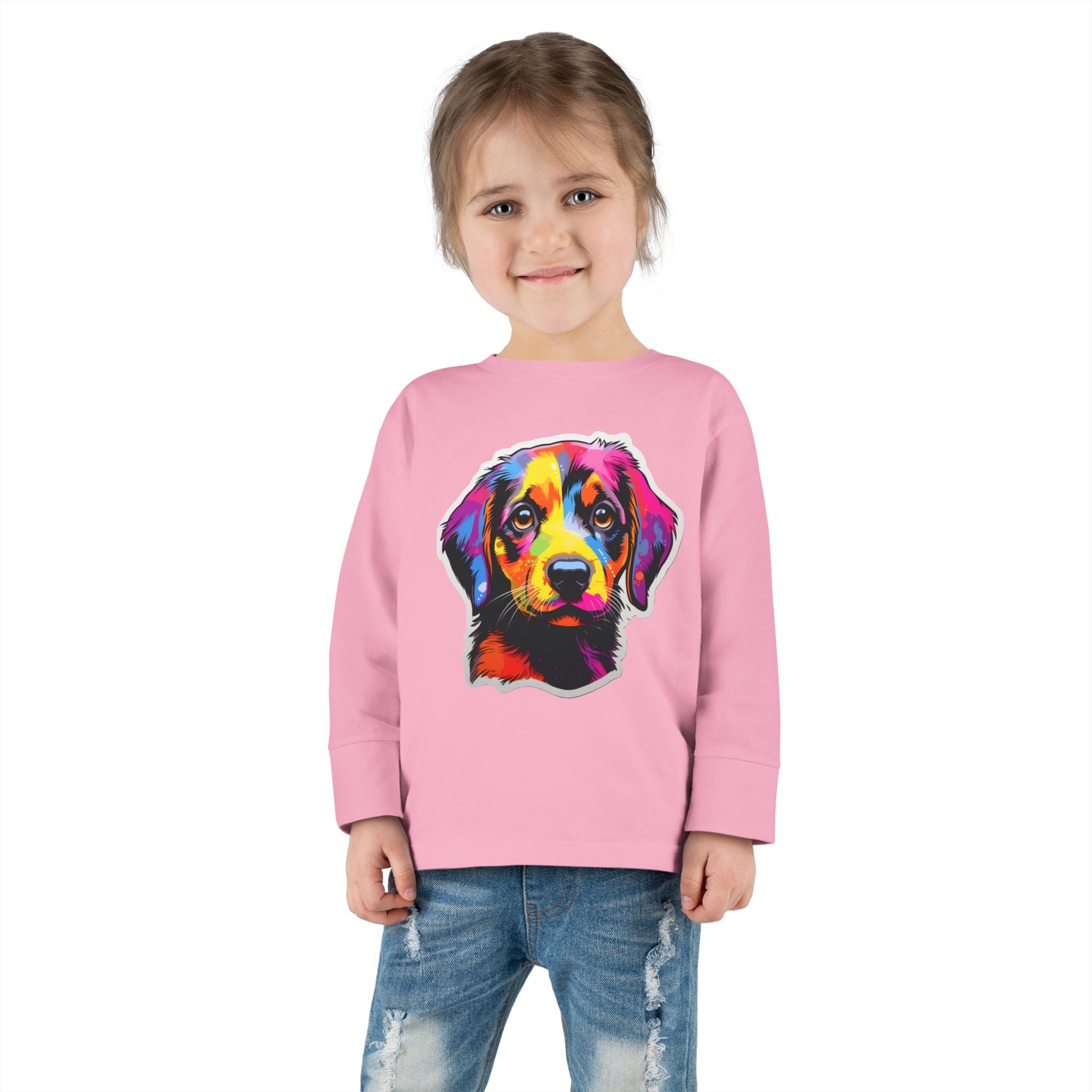 Toddler Long Sleeve Tee - Puppies 10