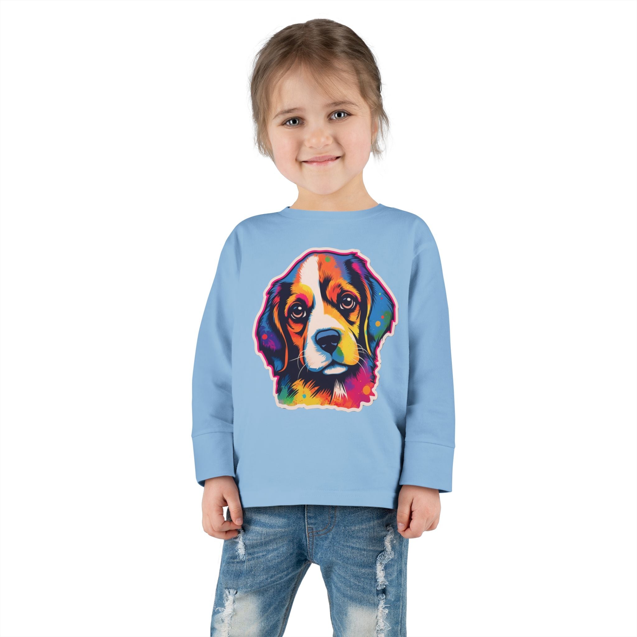 Toddler Long Sleeve Tee - Puppies 01