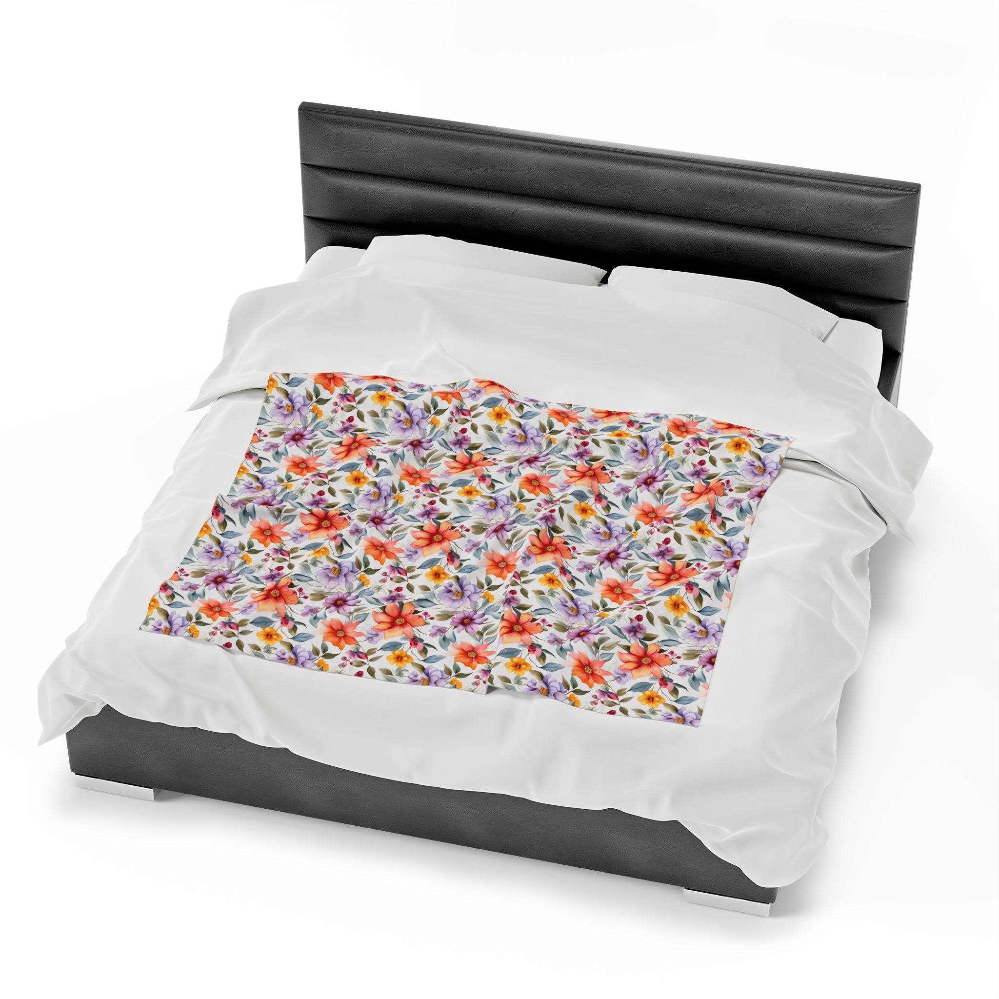 Velveteen Plush Blanket (AOP) - Seamless Abstract Designs 03
