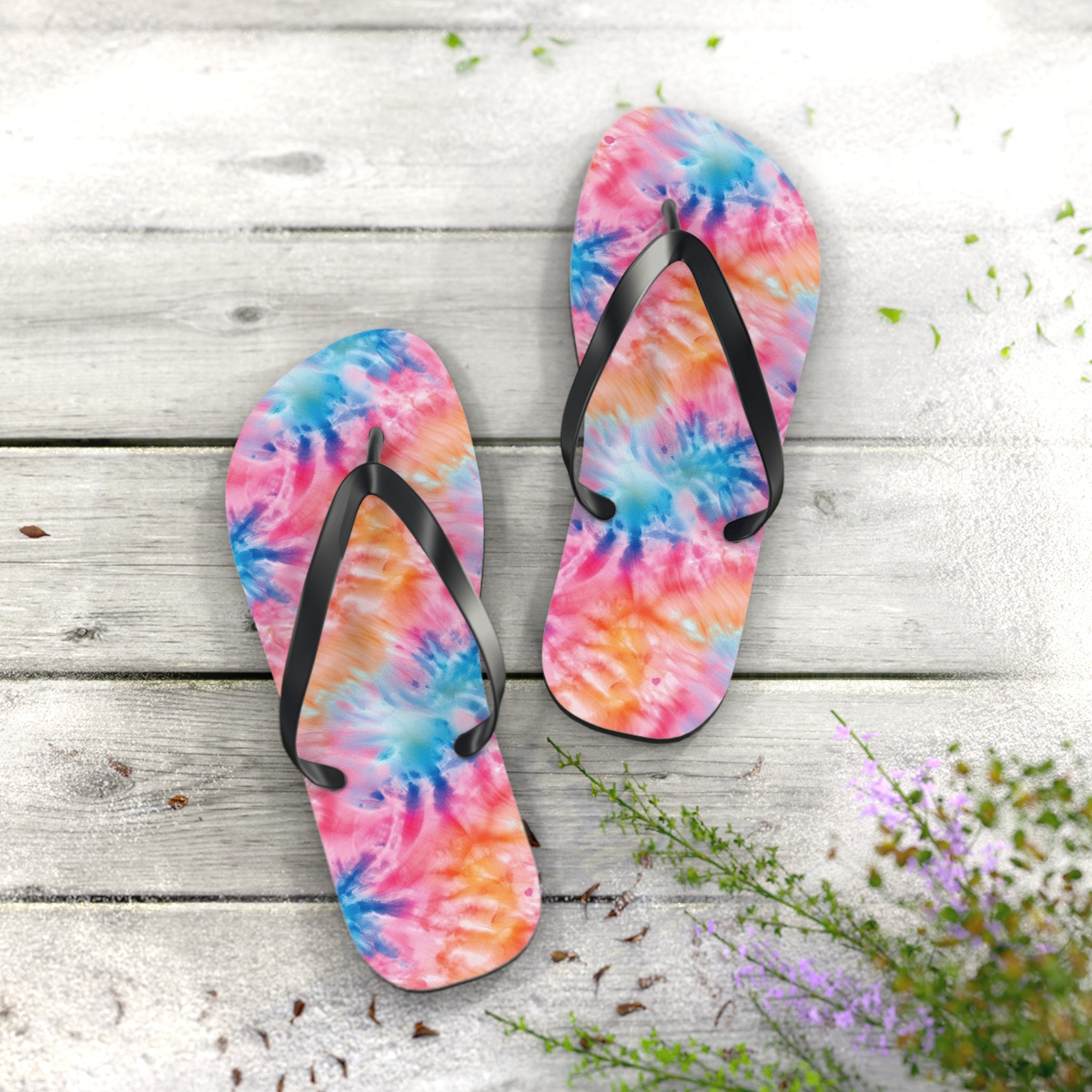 Flip Flops (AOP) - Tie Dye Designs 01