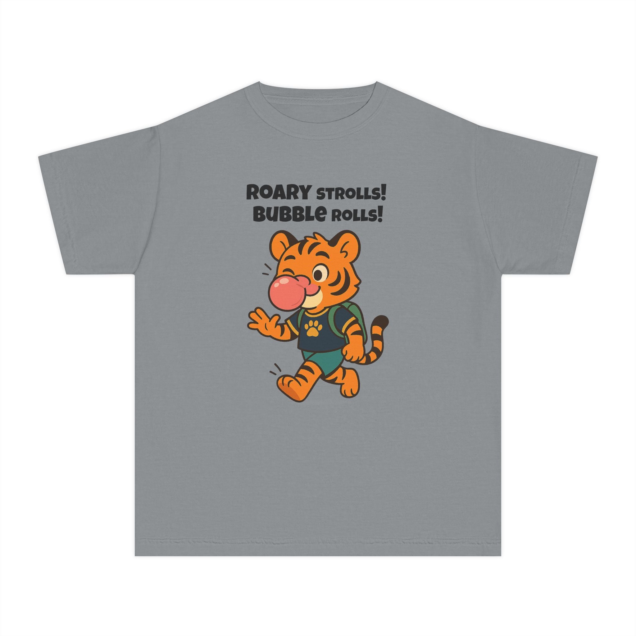 Youth Midweight Cotton Tee - Roary's Bubblegum Time