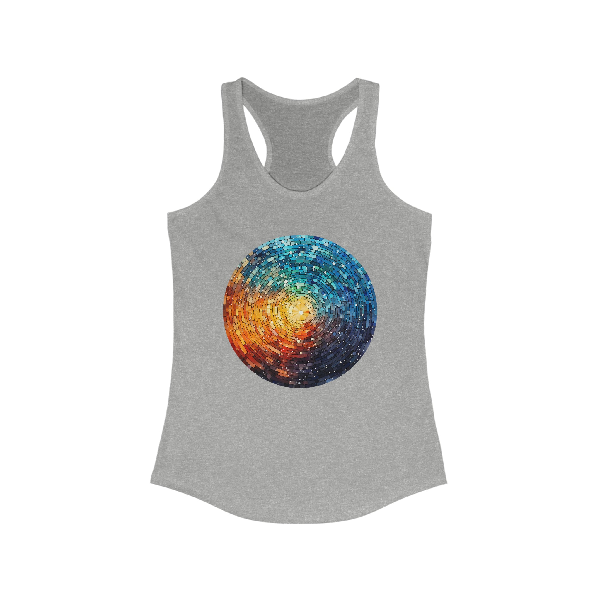 Women's Ideal Racerback Tank - Pointillism Designs 09